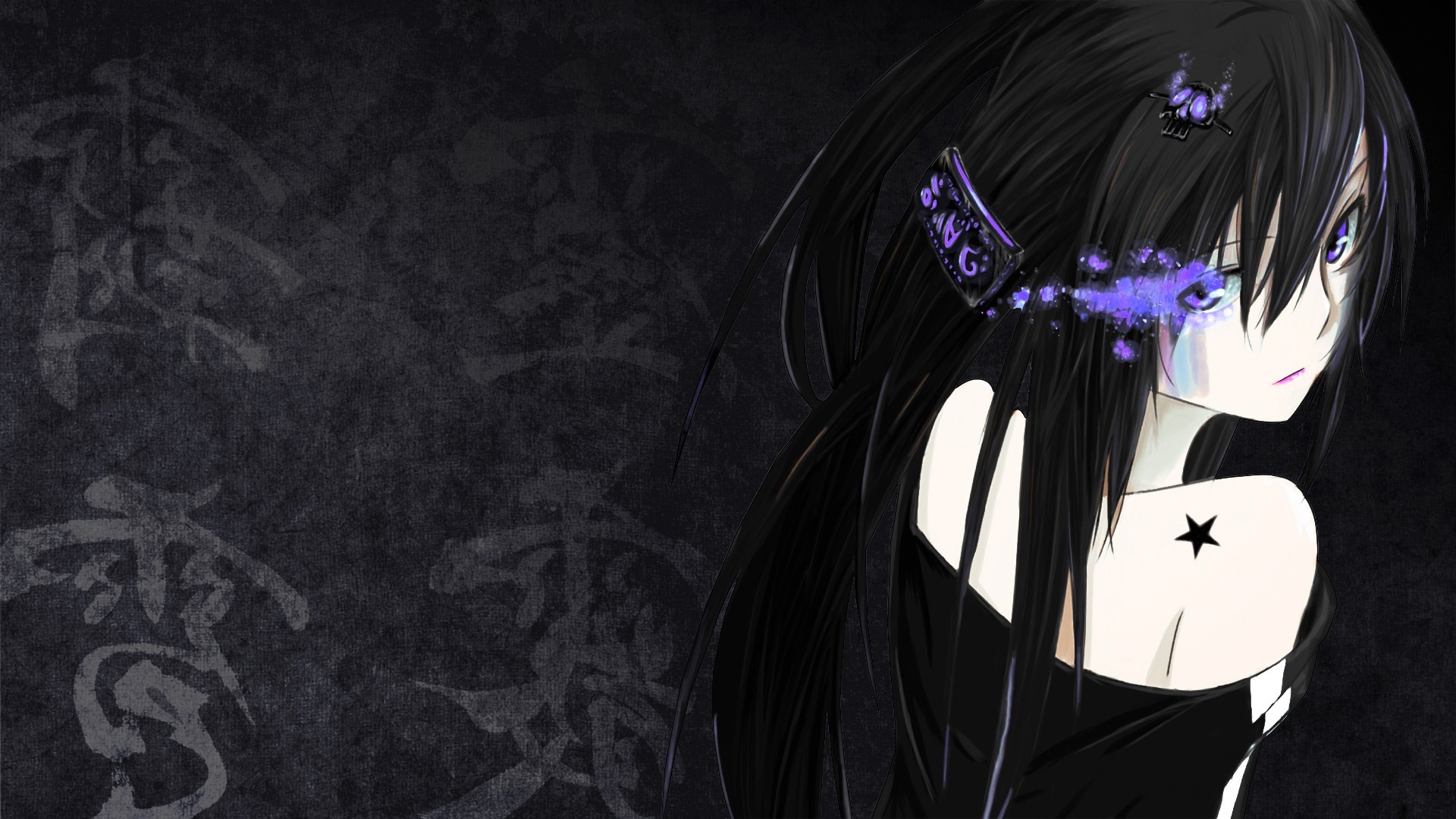 Beautiful Anime Girl BlackWallpapers