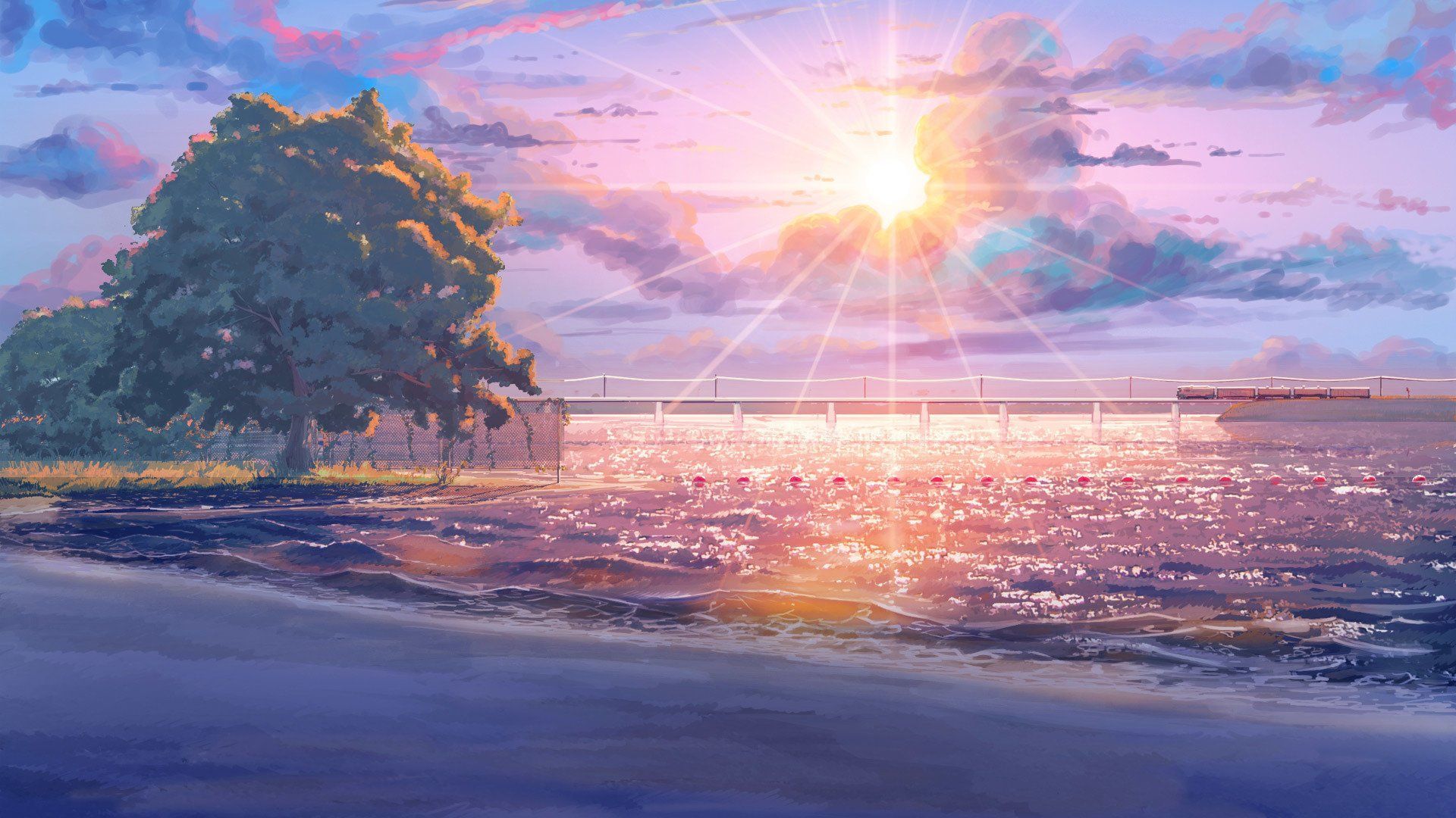 Beautiful Anime Landscapes Wallpapers