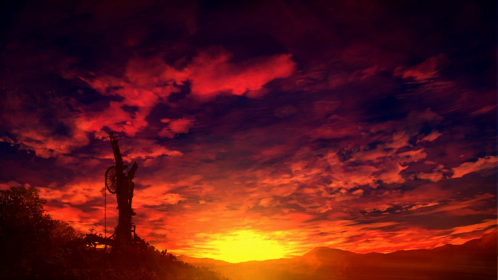 Beautiful Cloudy Sky AnimeWallpapers