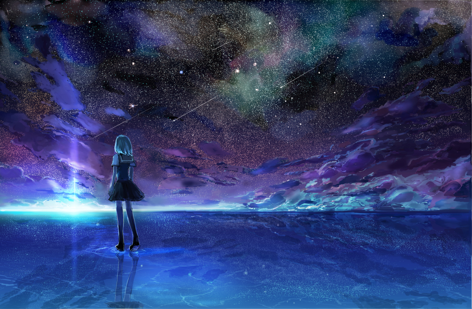 Beautiful Cloudy Sky AnimeWallpapers