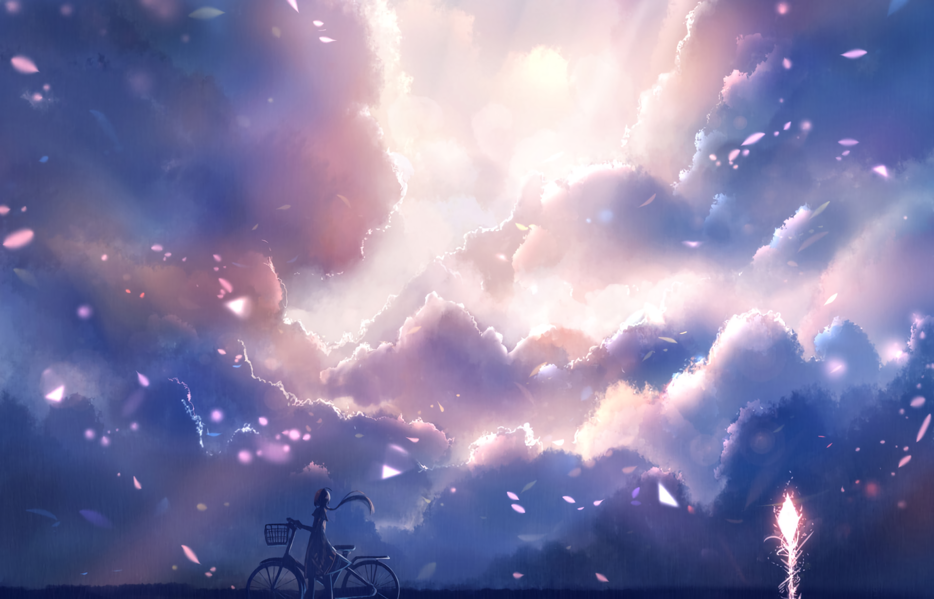 Beautiful Cloudy Sky AnimeWallpapers