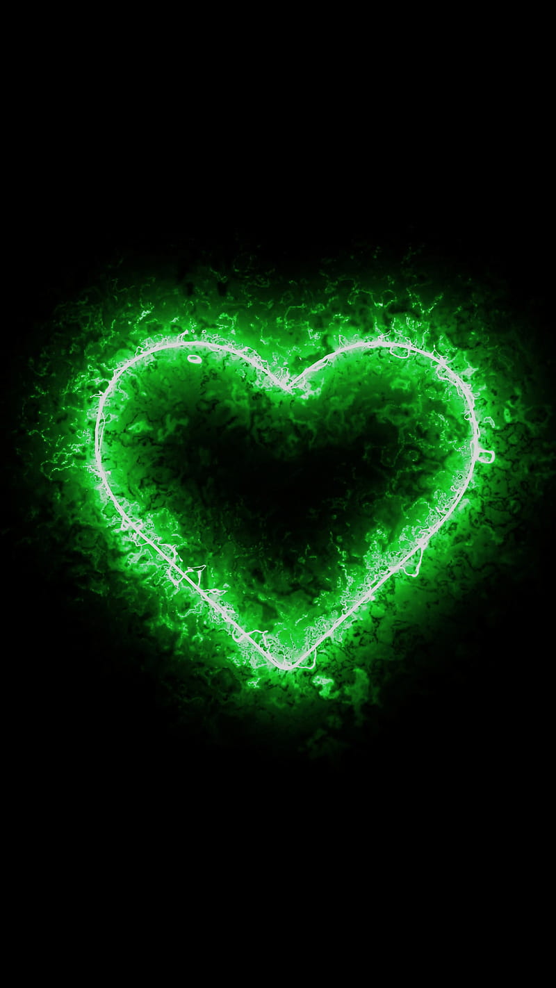 Beautiful Green Heart Wallpapers