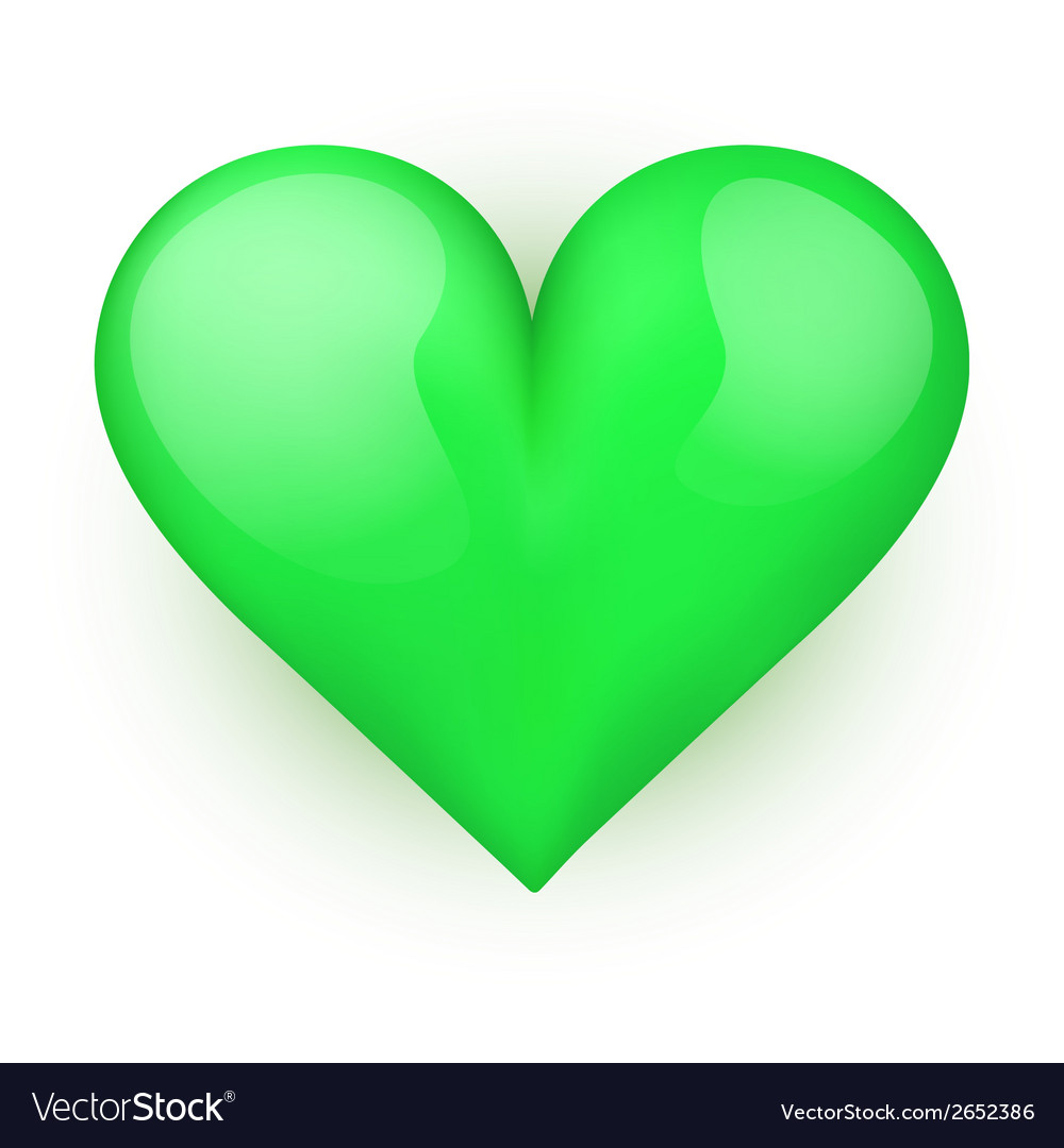 Beautiful Green Heart Wallpapers