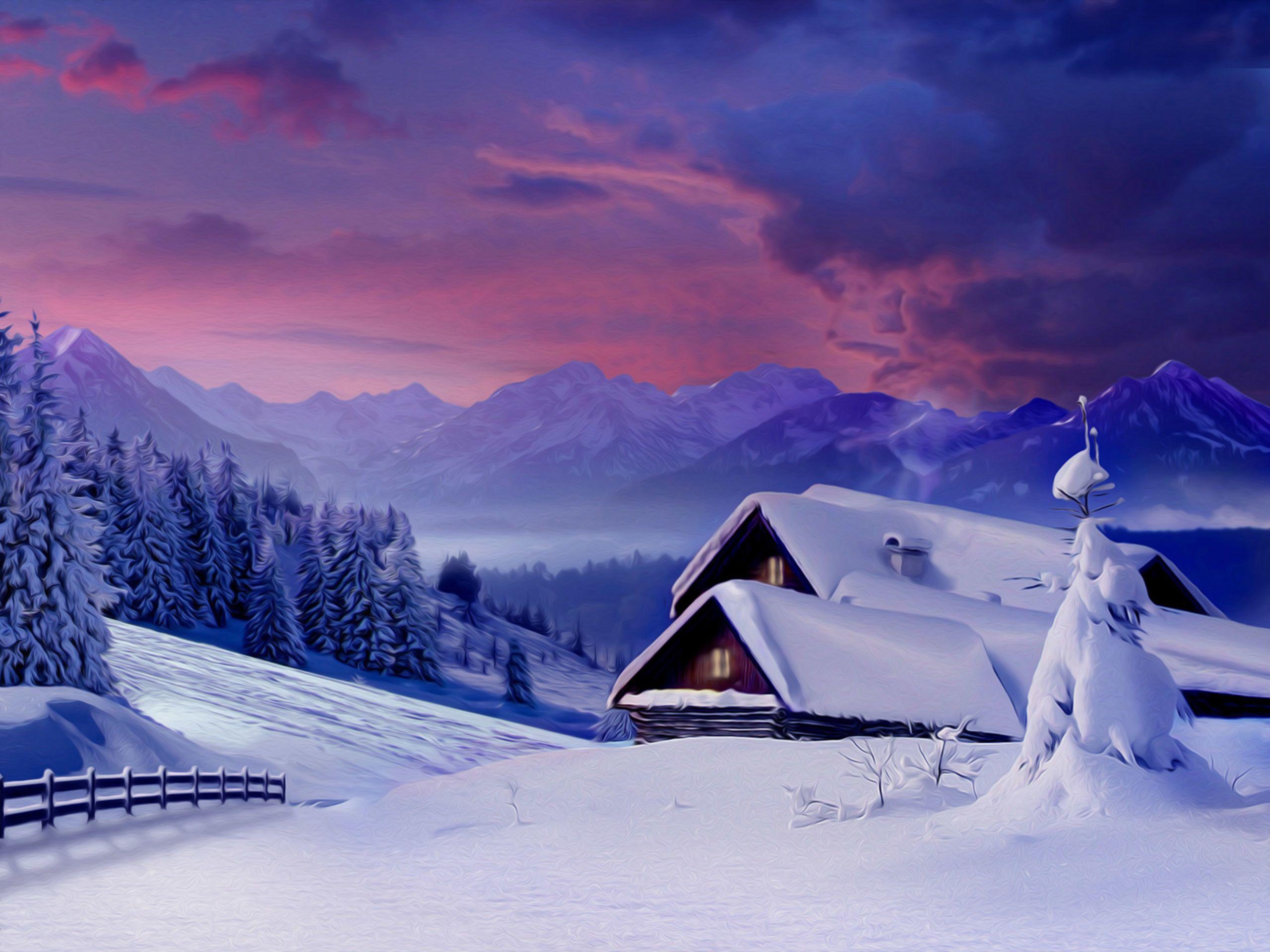 Beautiful Snow Scenes Wallpapers