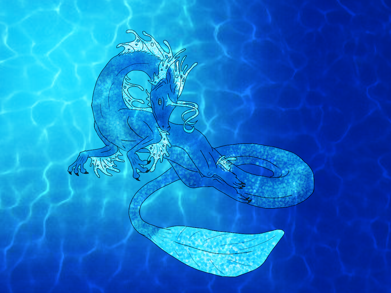 Beautiful Water Dragon Wallpapers