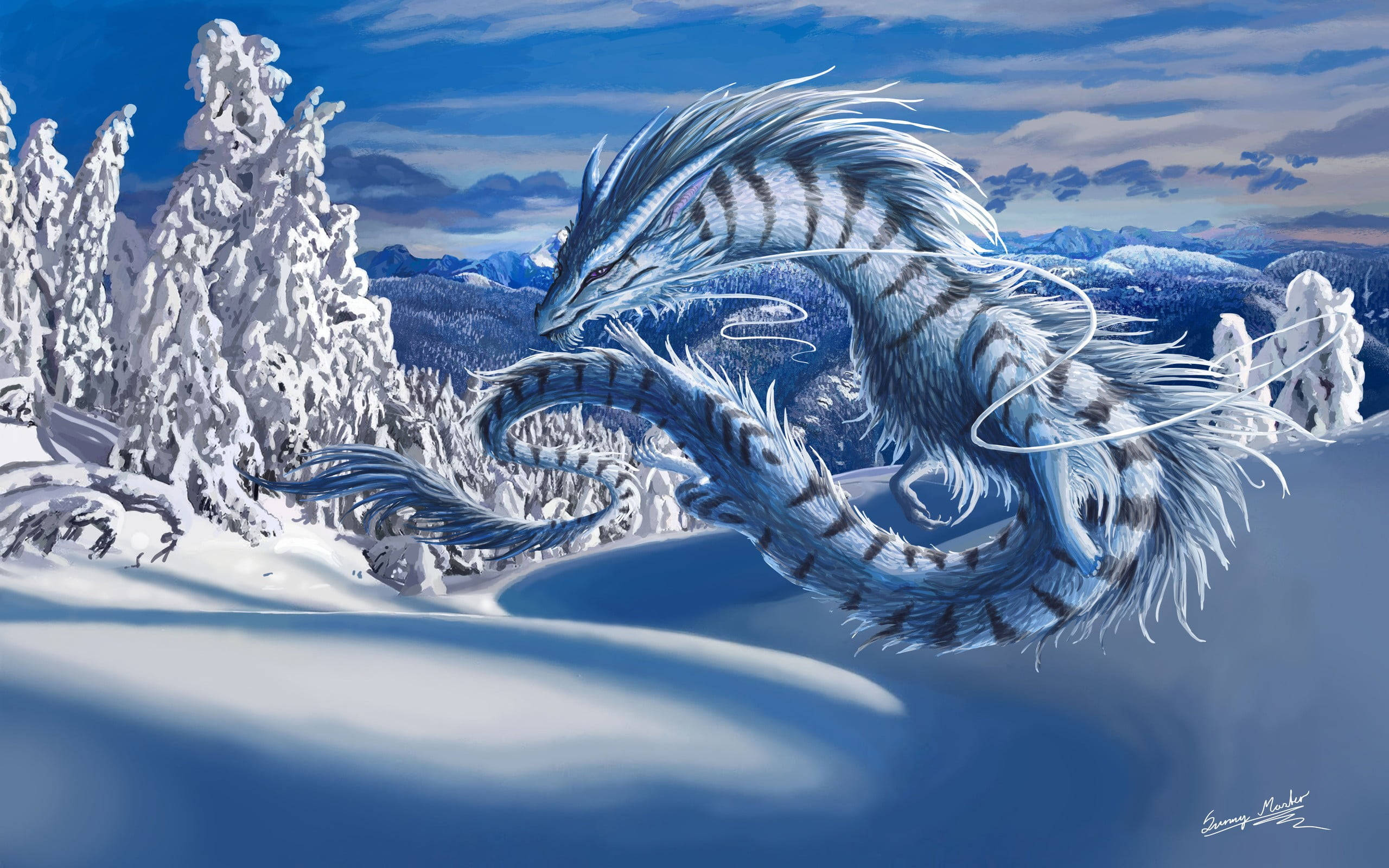 Beautiful Water Dragon Wallpapers