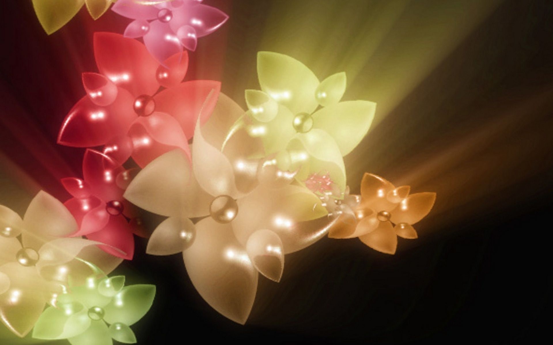 Cute 3D Flowers Wallpapers