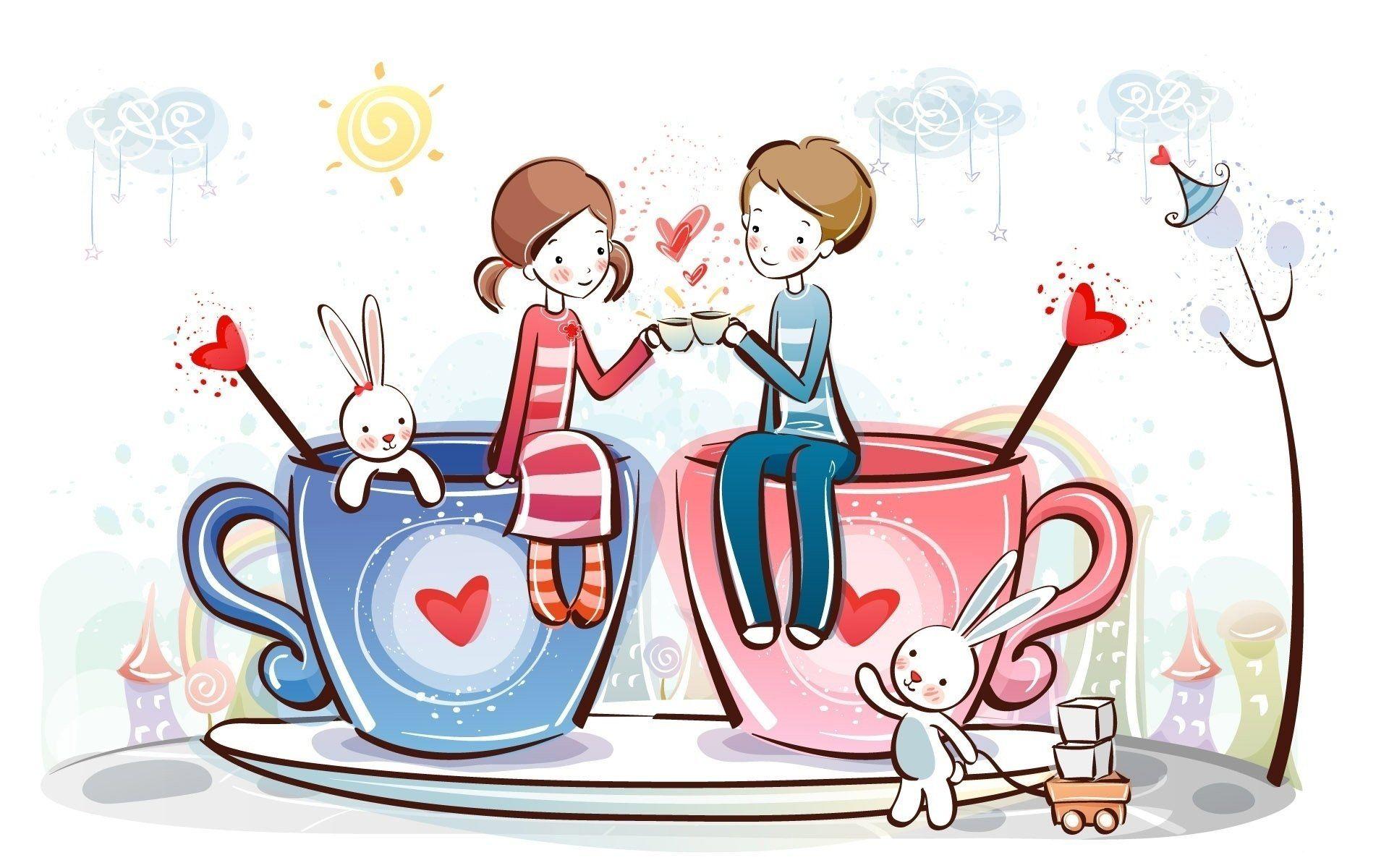 Cute Animated LoveWallpapers