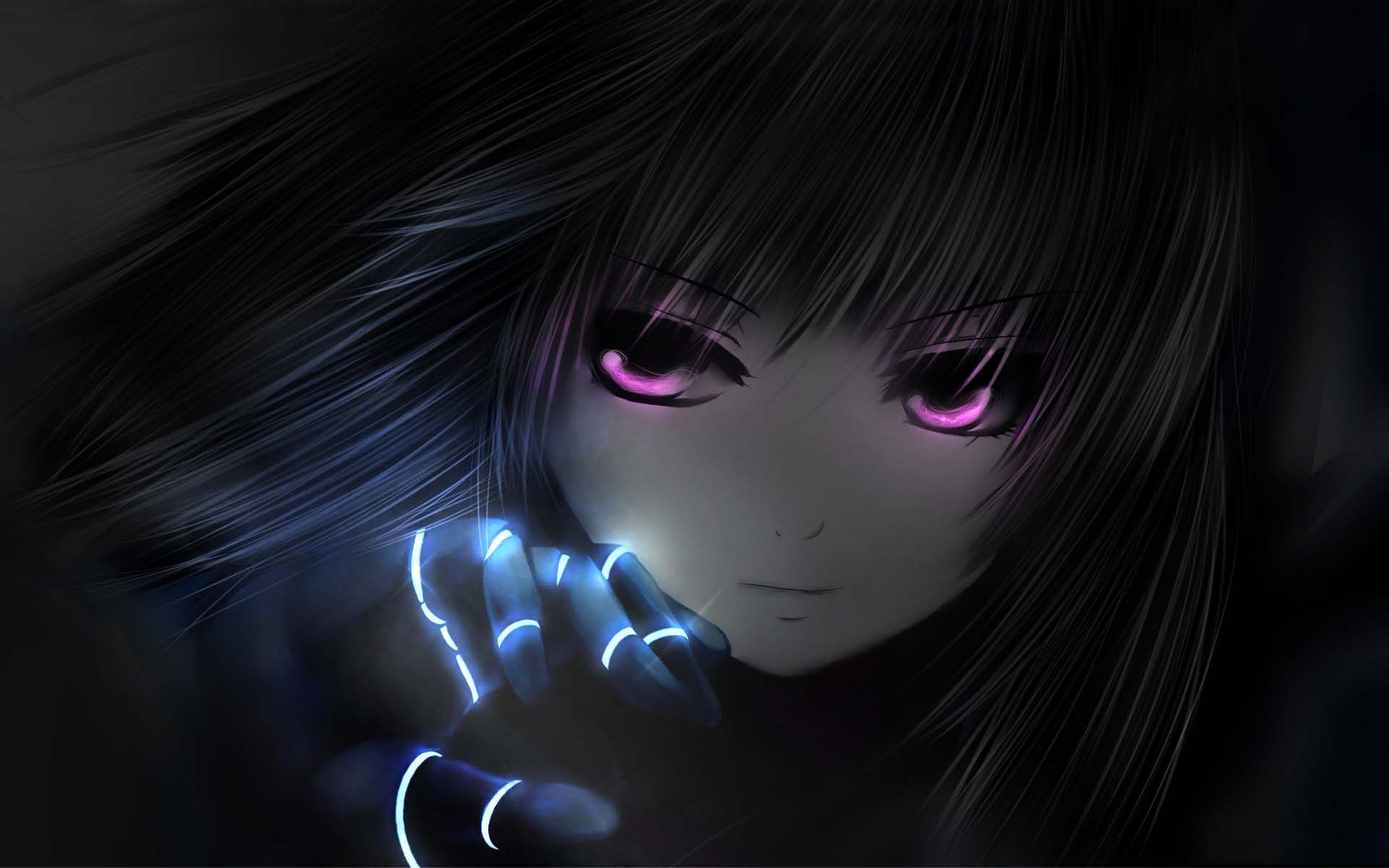 Cute Anime Girl Dark Wallpapers