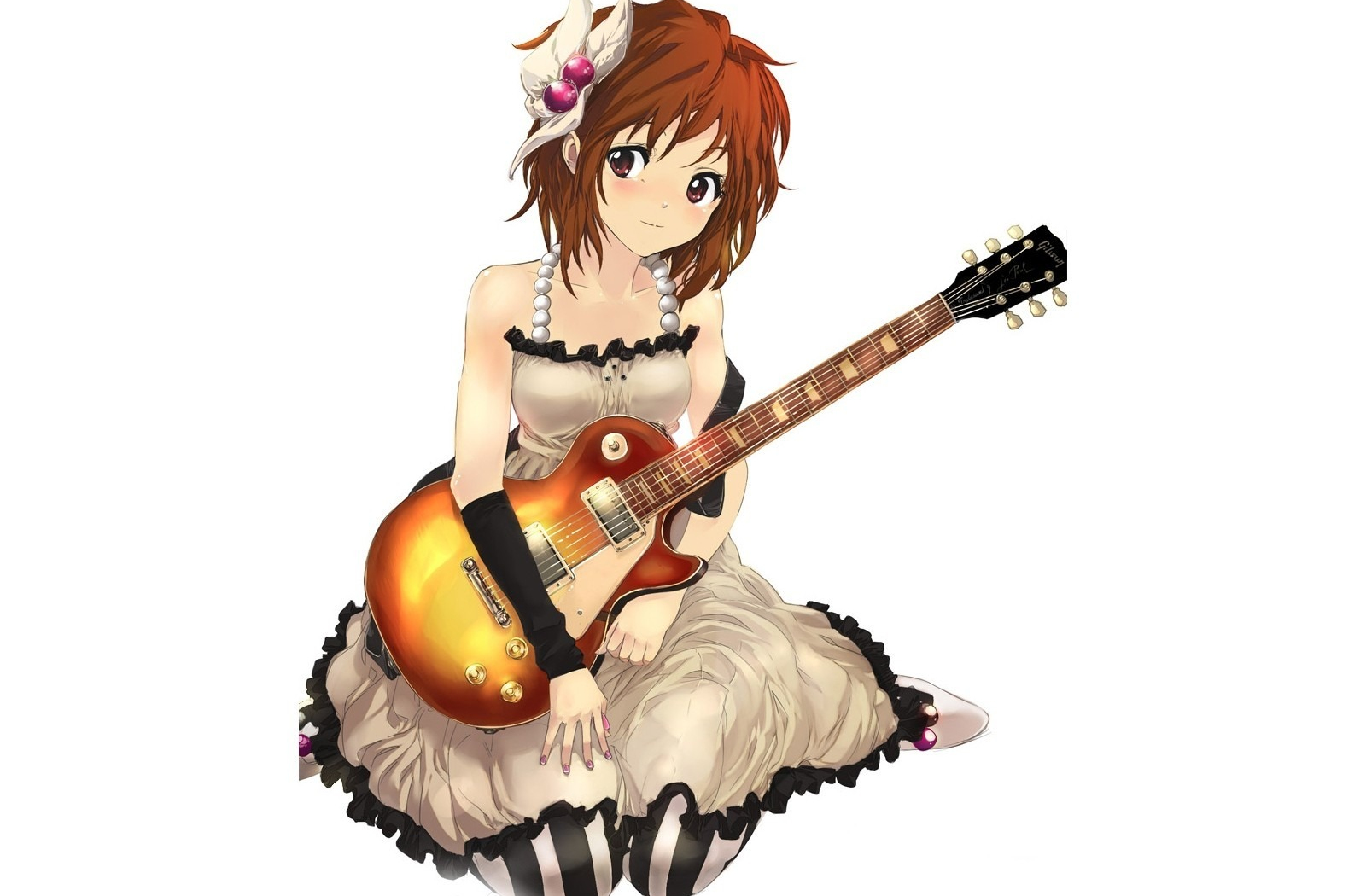 Cute Anime Girl Guitar Wallpapers