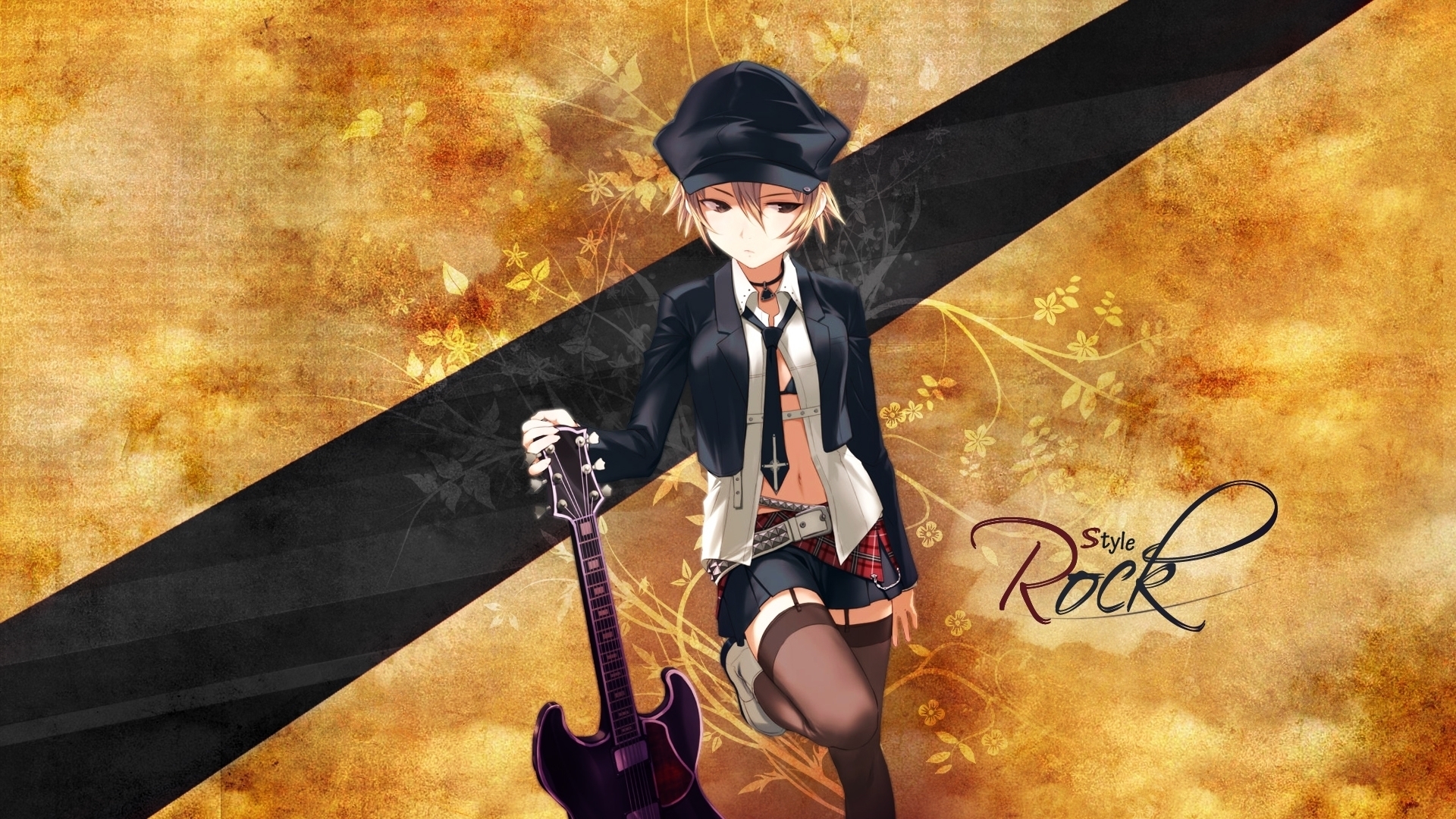 Cute Anime Girl Guitar Wallpapers