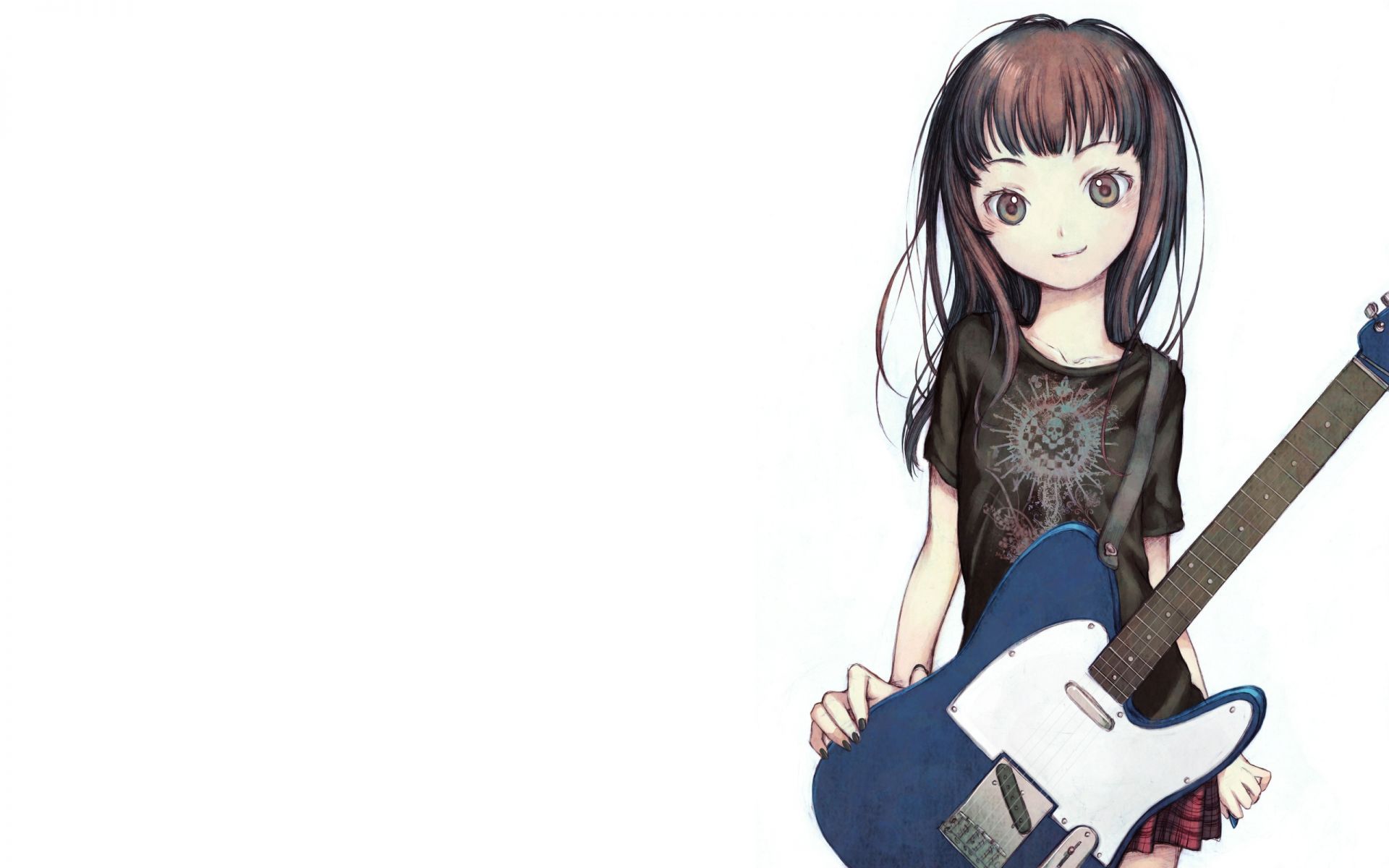 Cute Anime Girl Guitar Wallpapers