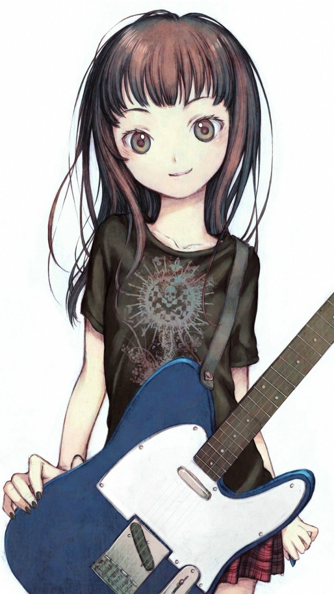 Cute Anime Girl Guitar Wallpapers