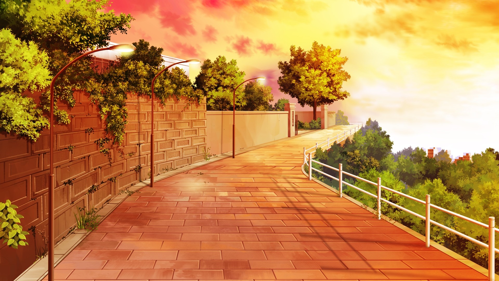 Cute Anime Scenery Wallpapers