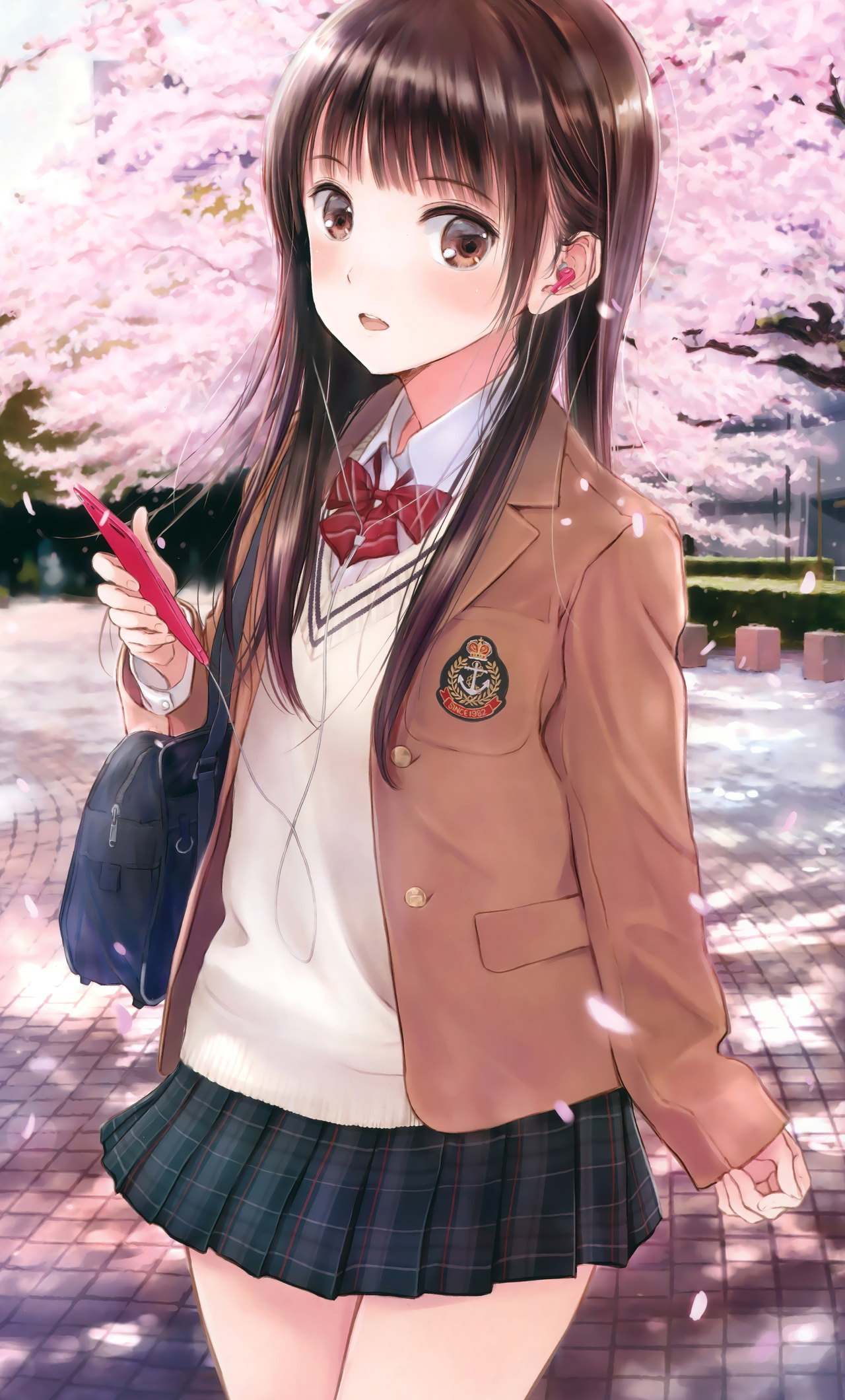 Cute Anime School GirlWallpapers