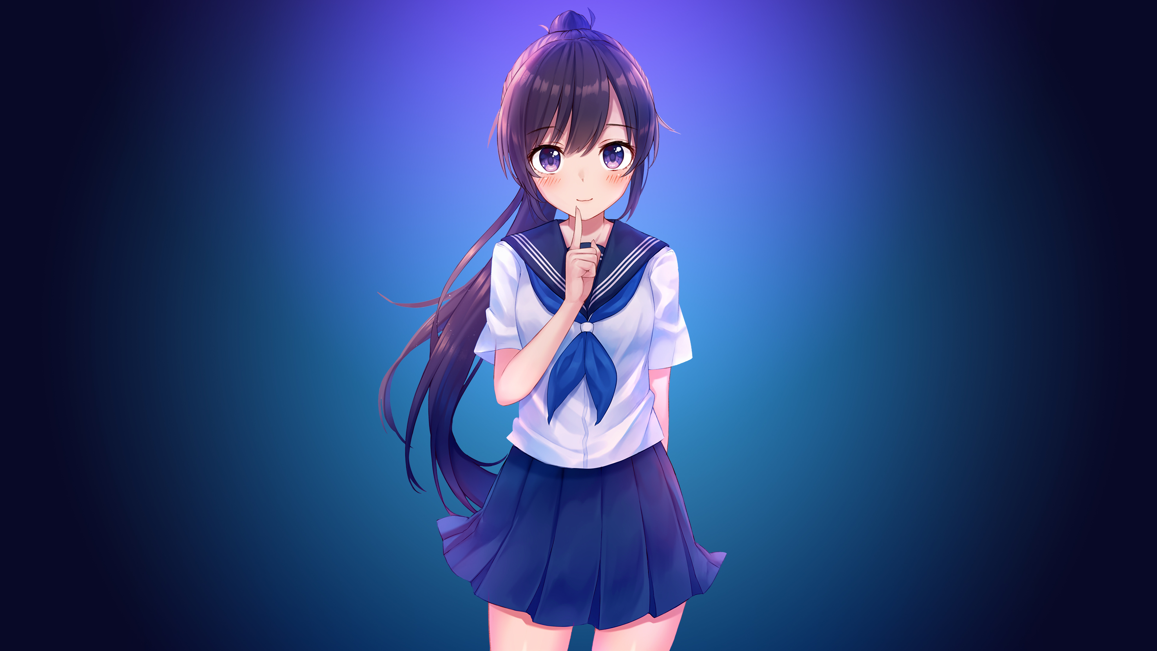 Cute Anime School GirlWallpapers