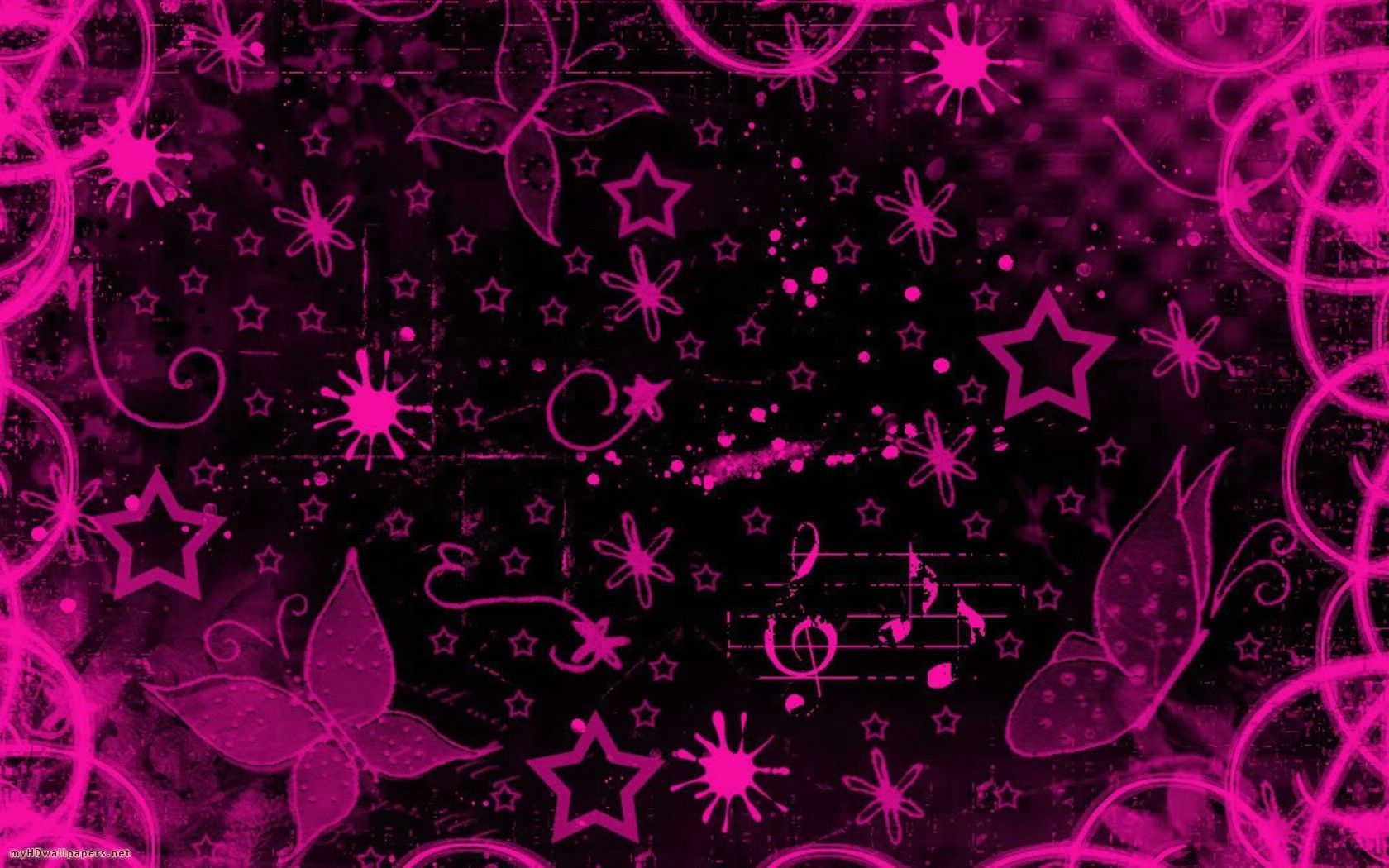 Cute Black And PinkWallpapers