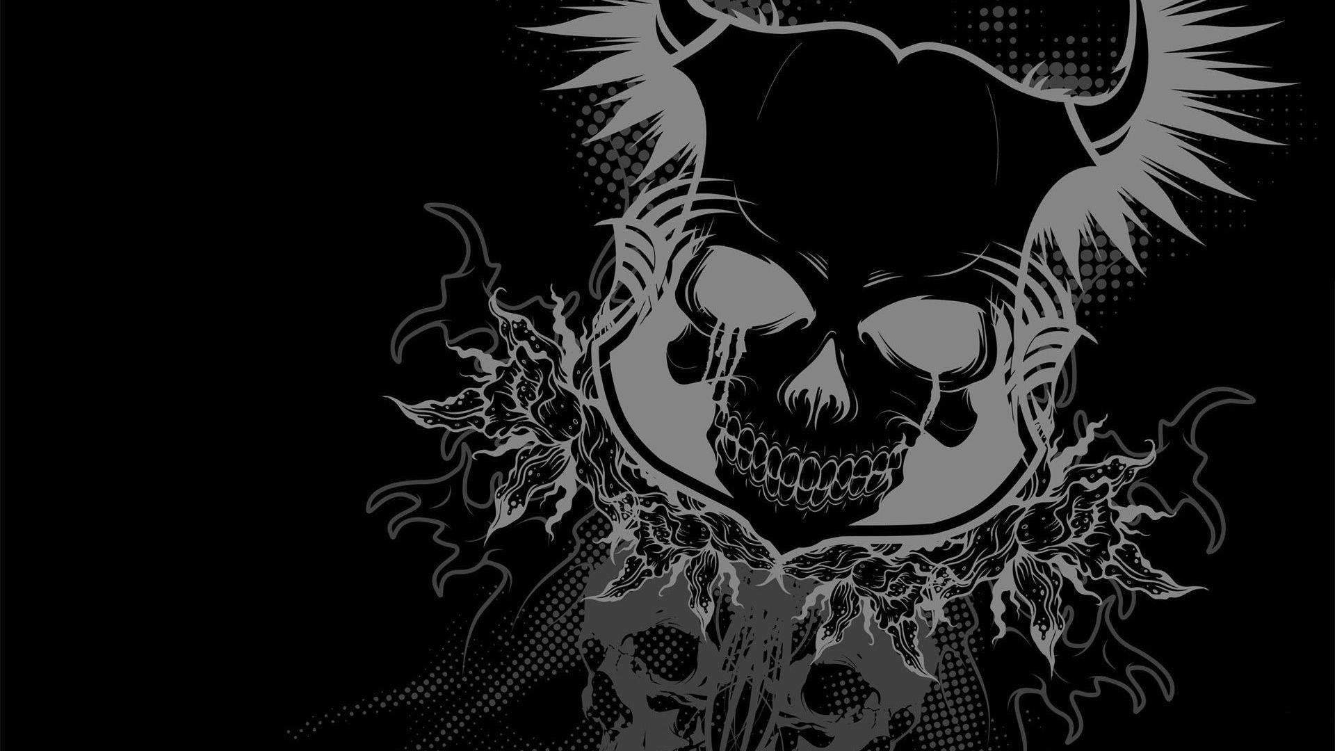 Cute Black SkullWallpapers