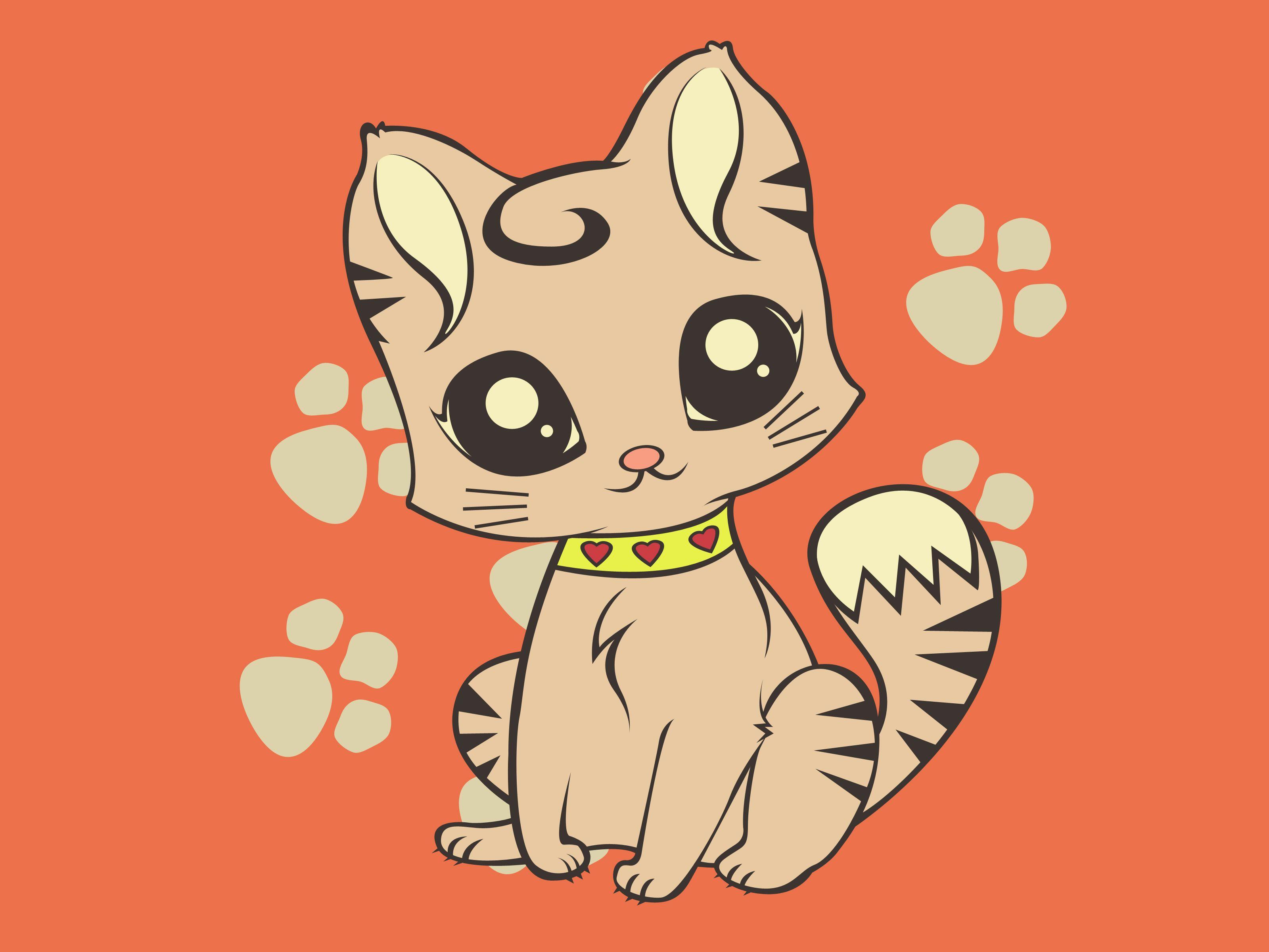 Cute Cartoon Cat Wallpapers