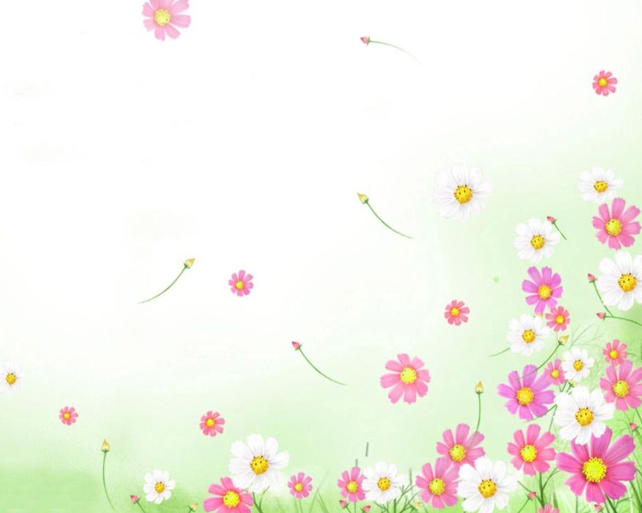 Cute Cartoon Flower Wallpapers