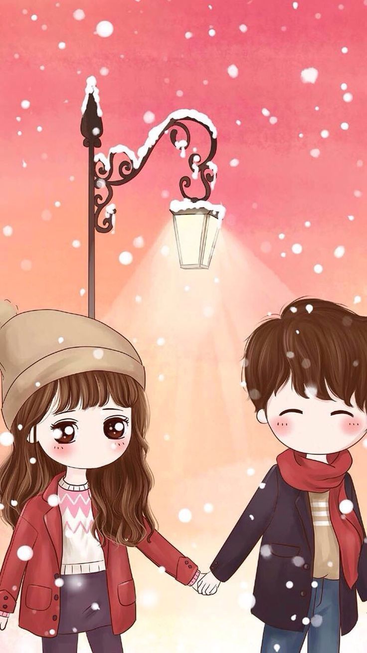 Cute Cartoon Love Couple  Wallpapers