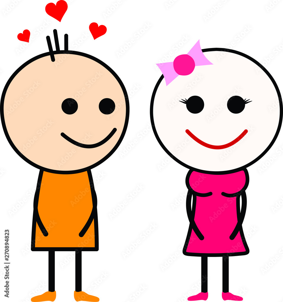 Cute Cartoon Love Couple  Wallpapers