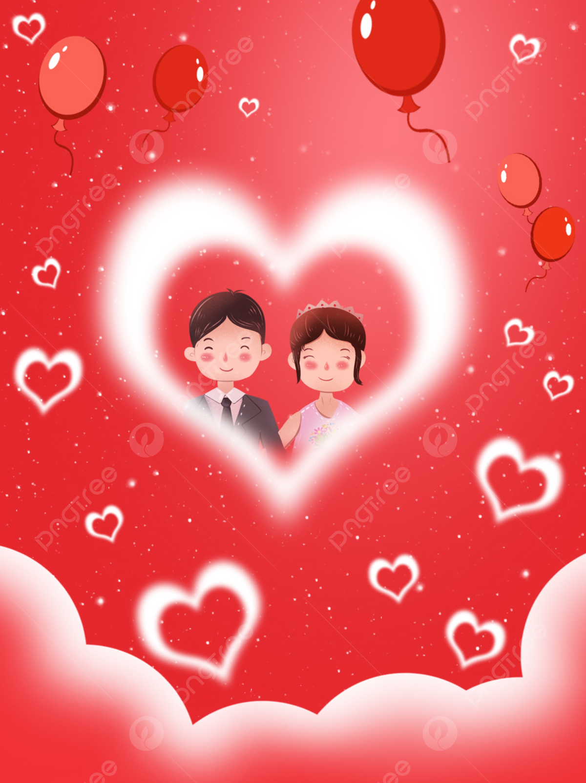 Cute Cartoon Love Couple  Wallpapers