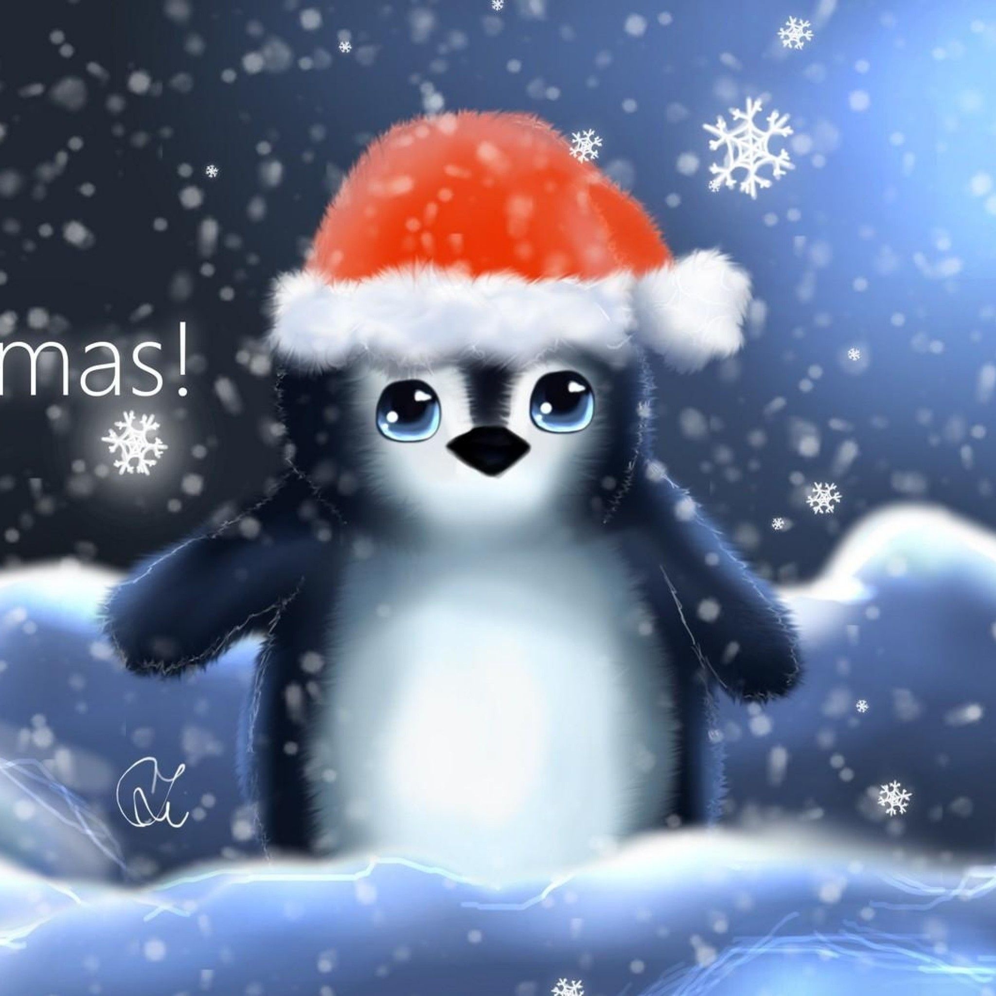 Cute Christmas Penguin Wallpapers