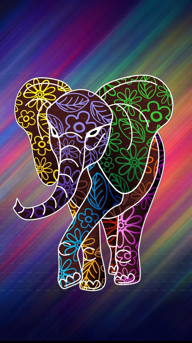 Cute Colorful Elephant Wallpapers