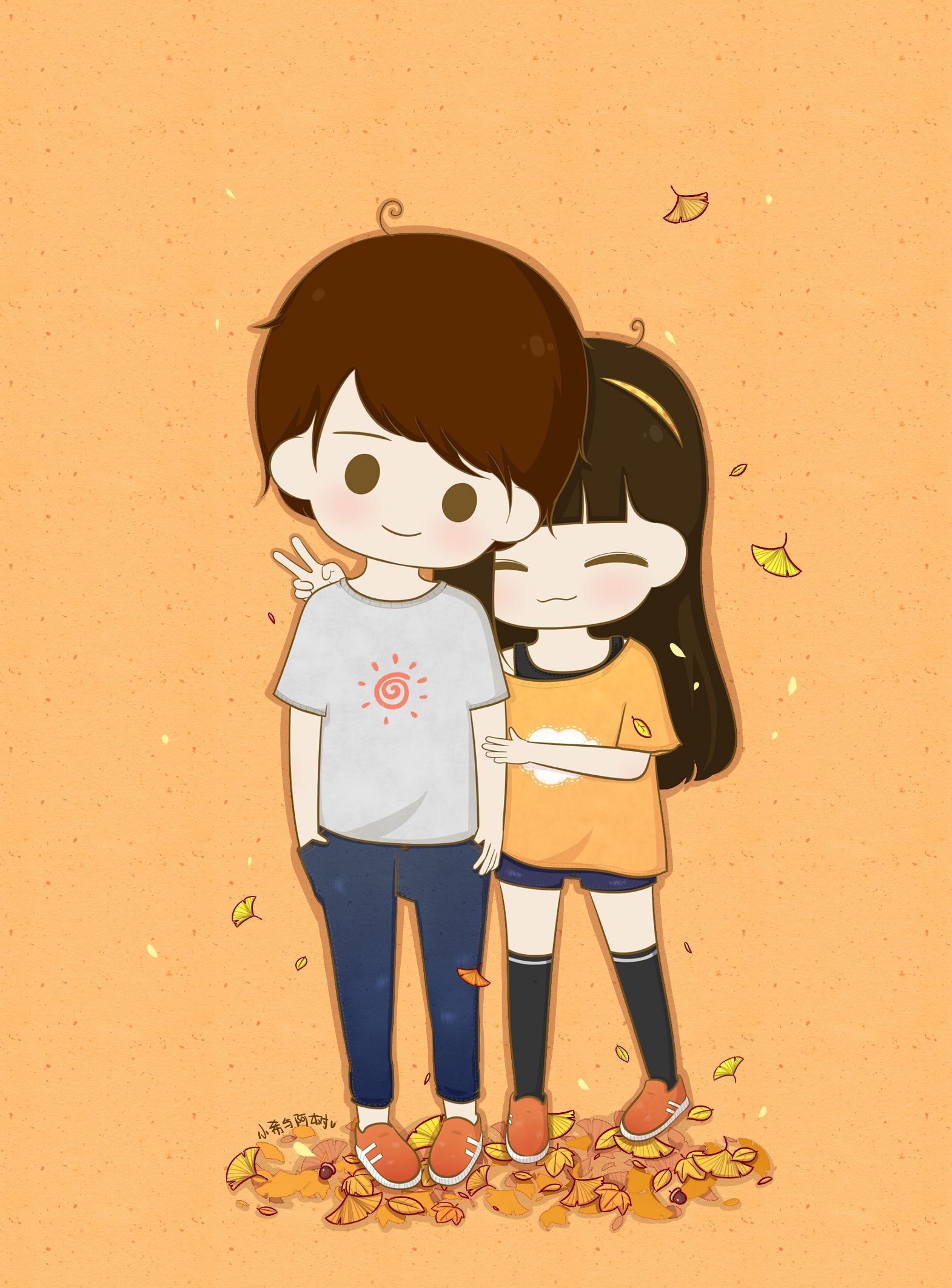 Cute Couple Goals CartoonWallpapers