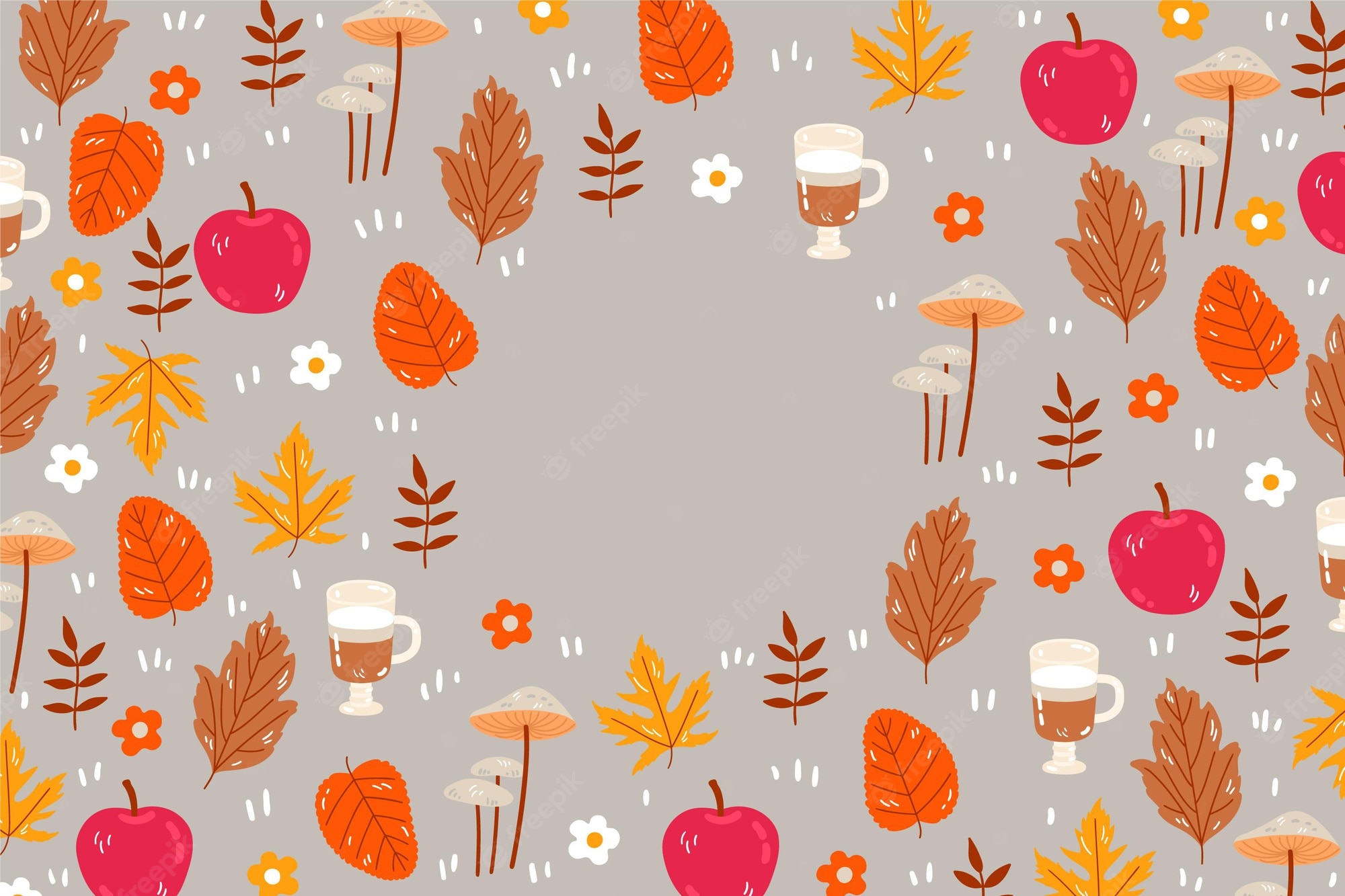 Cute Fall Pattern Wallpapers