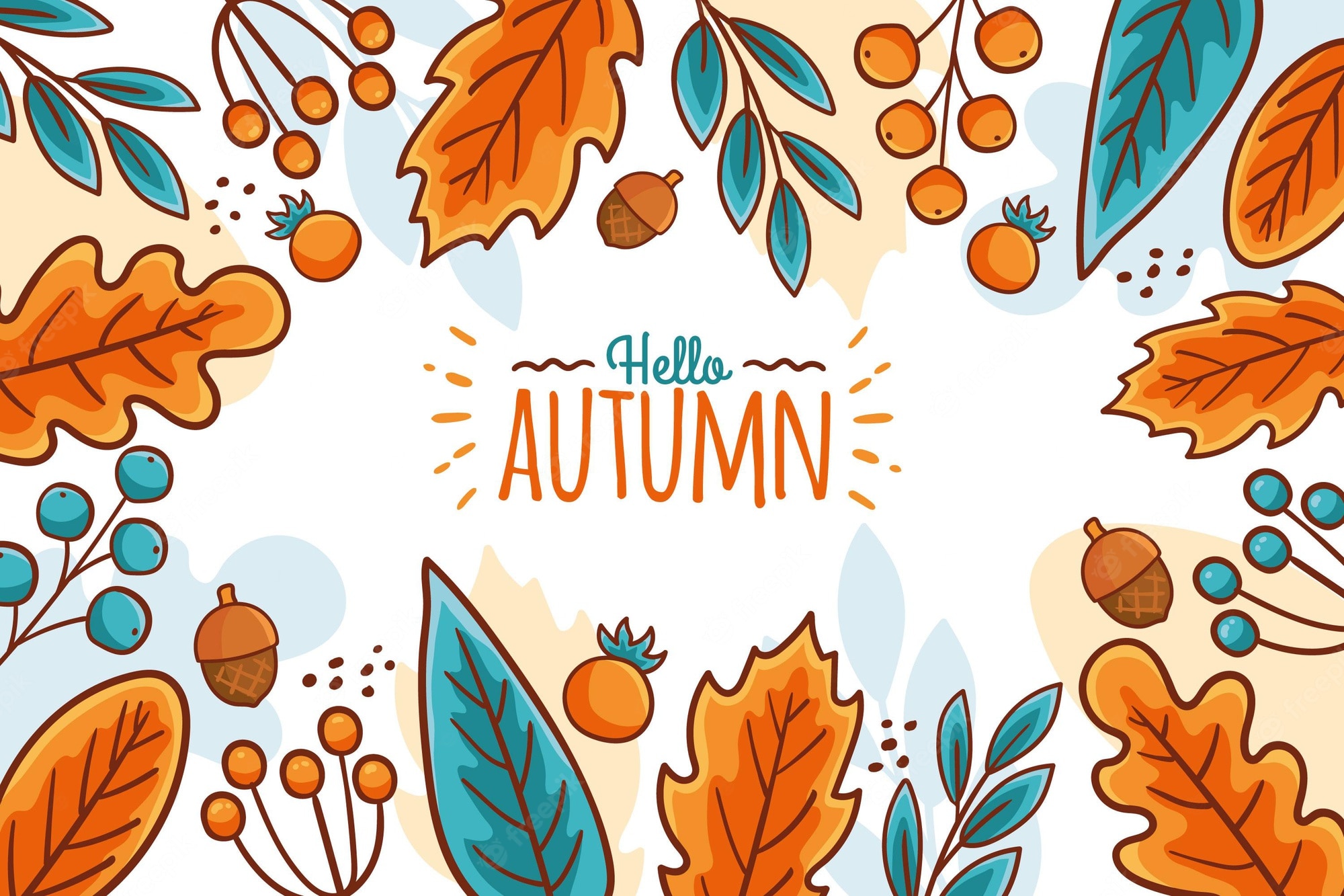 Cute Fall Pattern Wallpapers