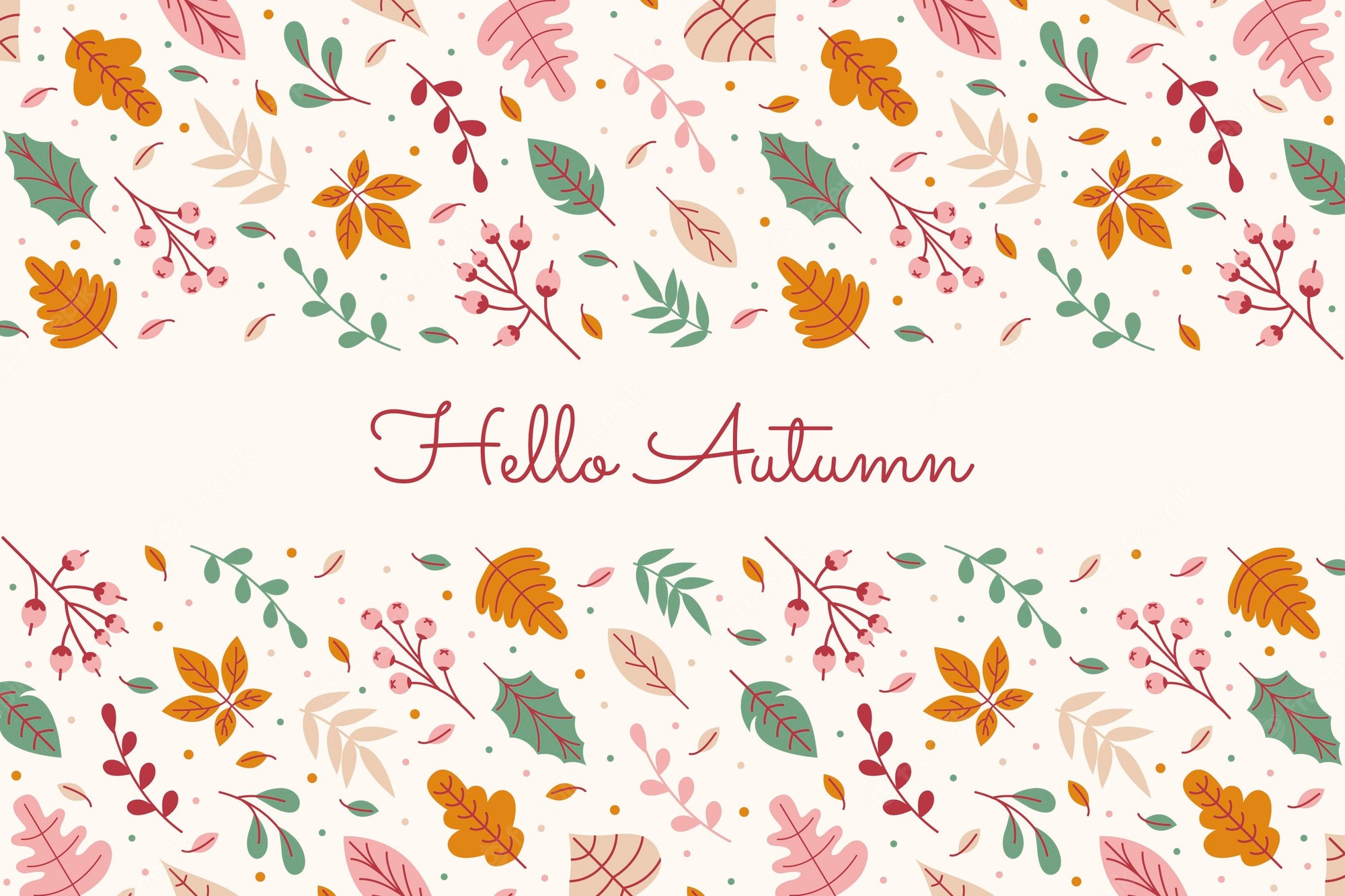 Cute Fall Pattern Wallpapers