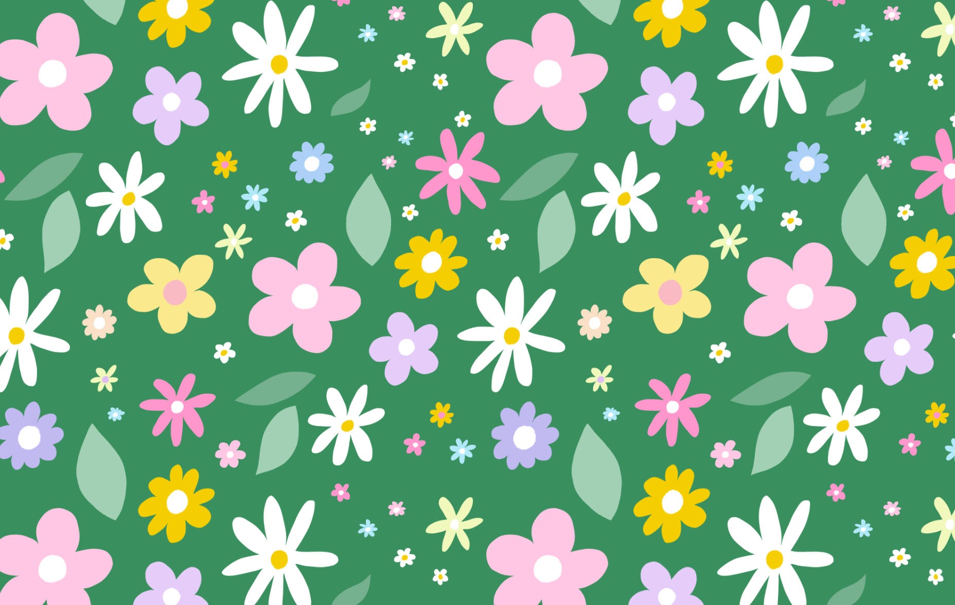 Cute Floral Pattern Desktop Wallpapers