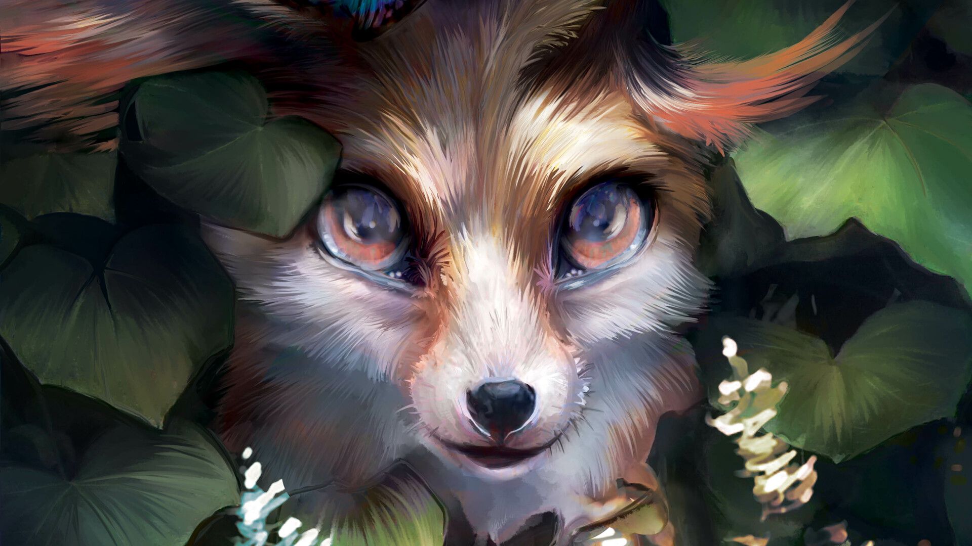 Cute Fox Art Wallpapers