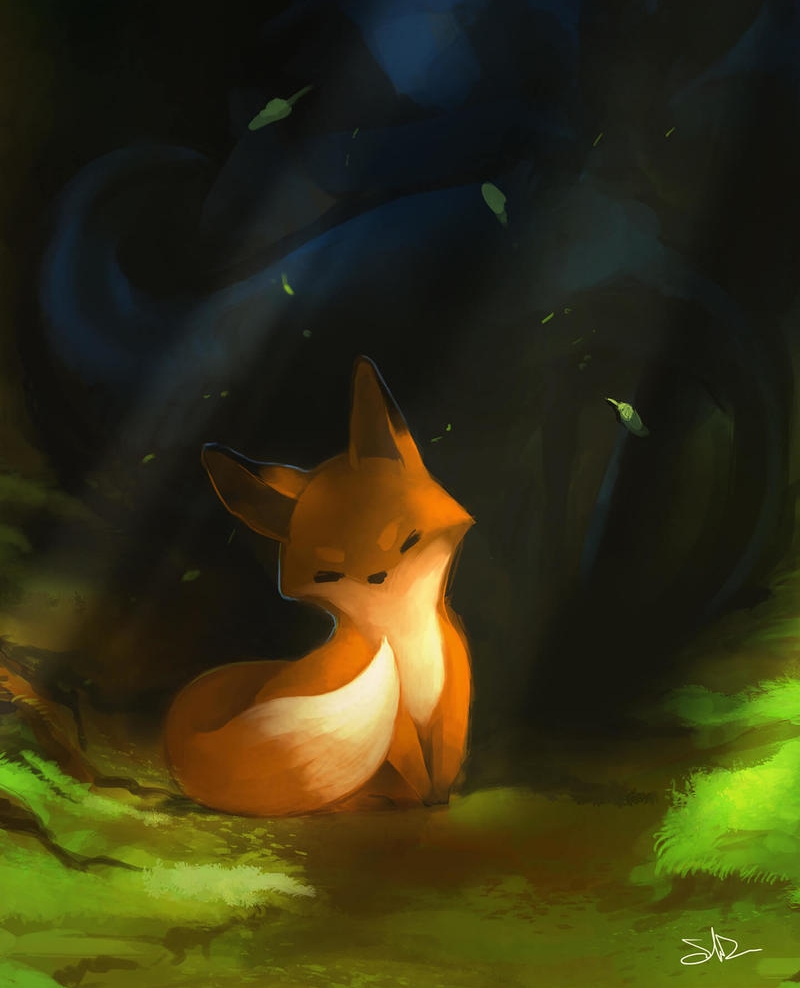 Cute Fox Art Wallpapers