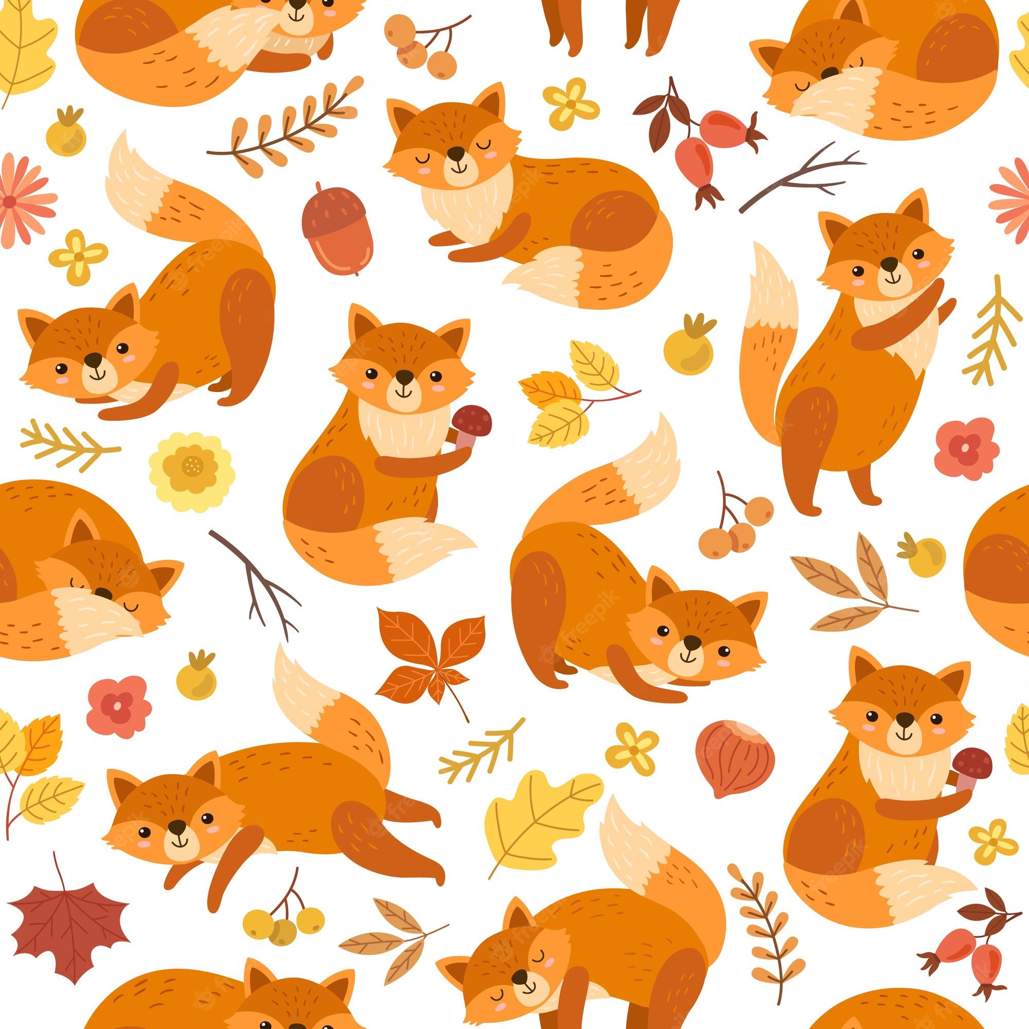 Cute Fox Art Wallpapers