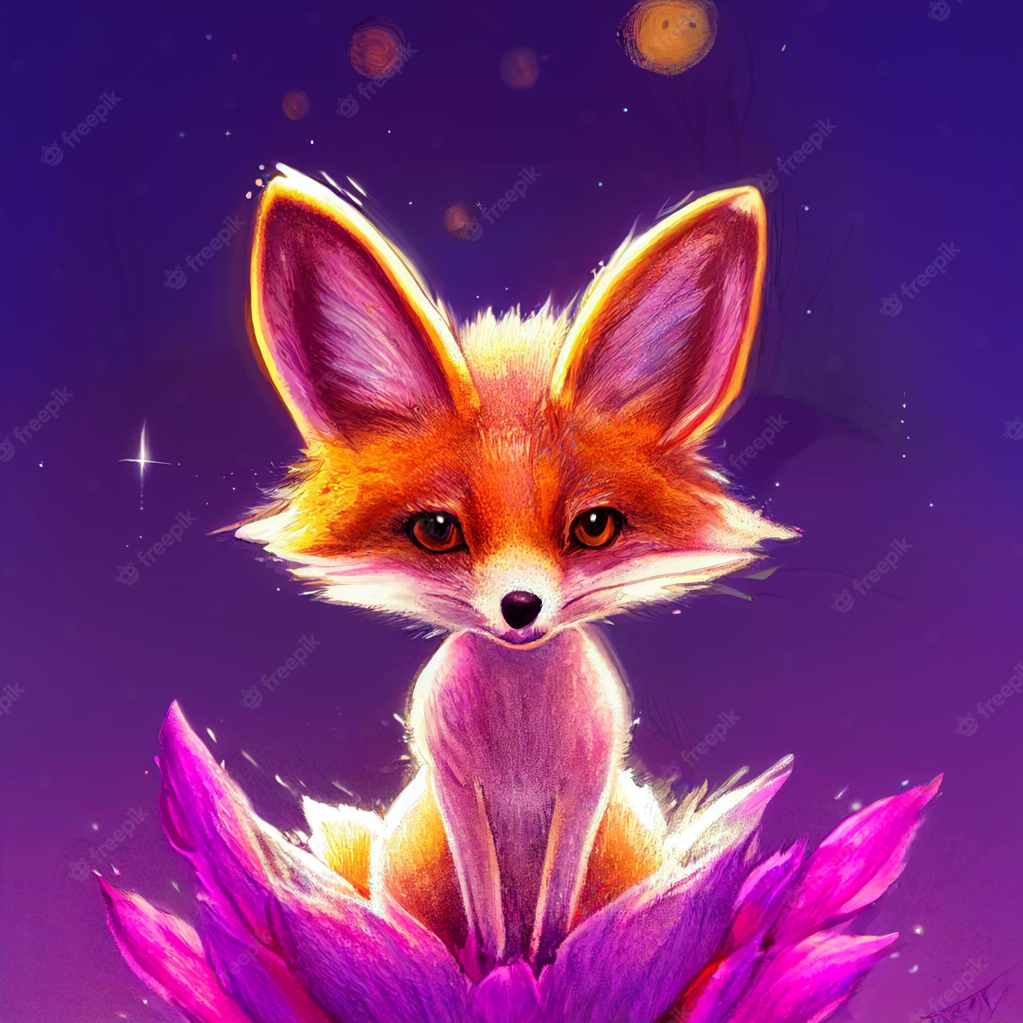 Cute Fox Art Wallpapers