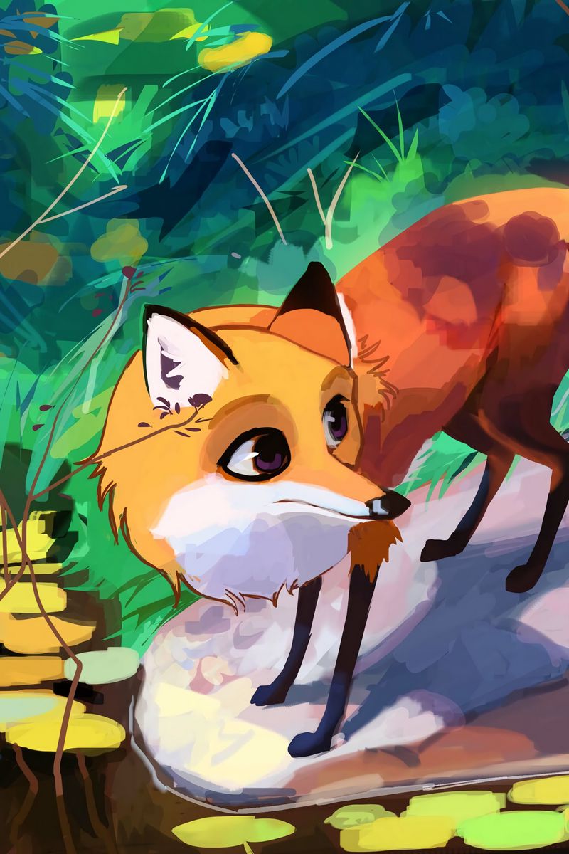 Cute Fox Art Wallpapers