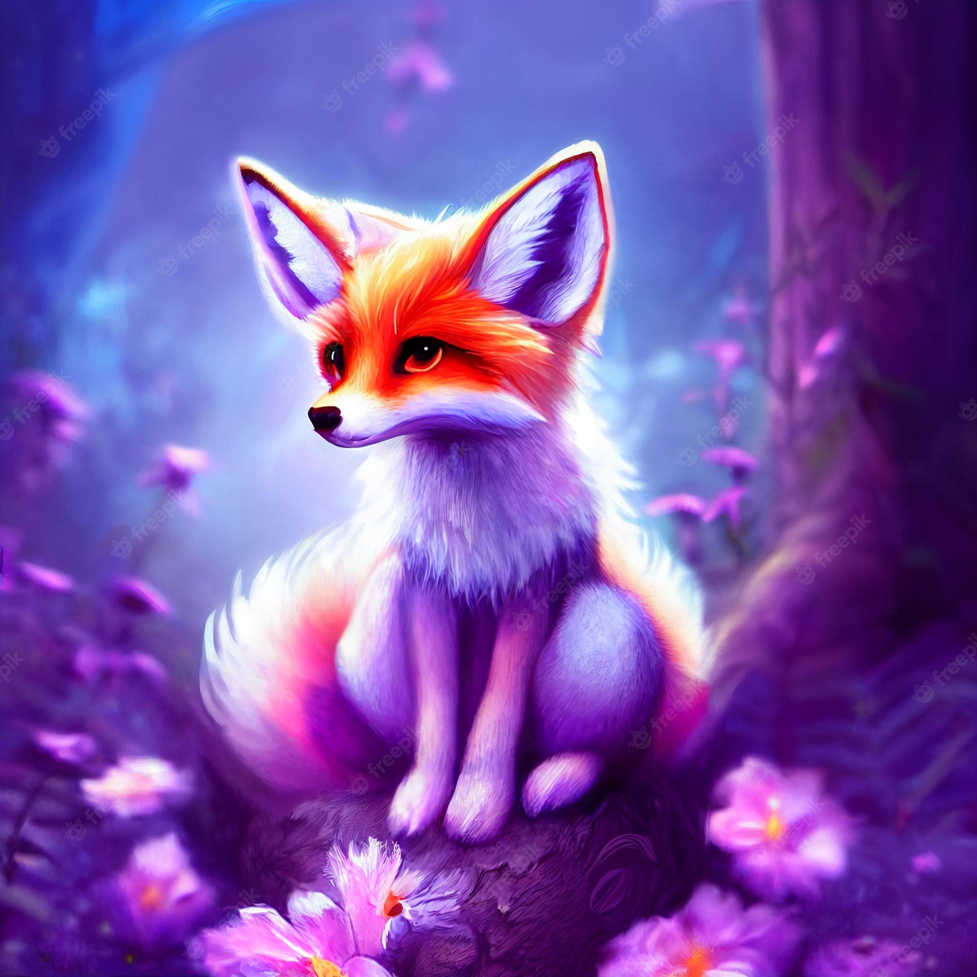 Cute Fox Art Wallpapers