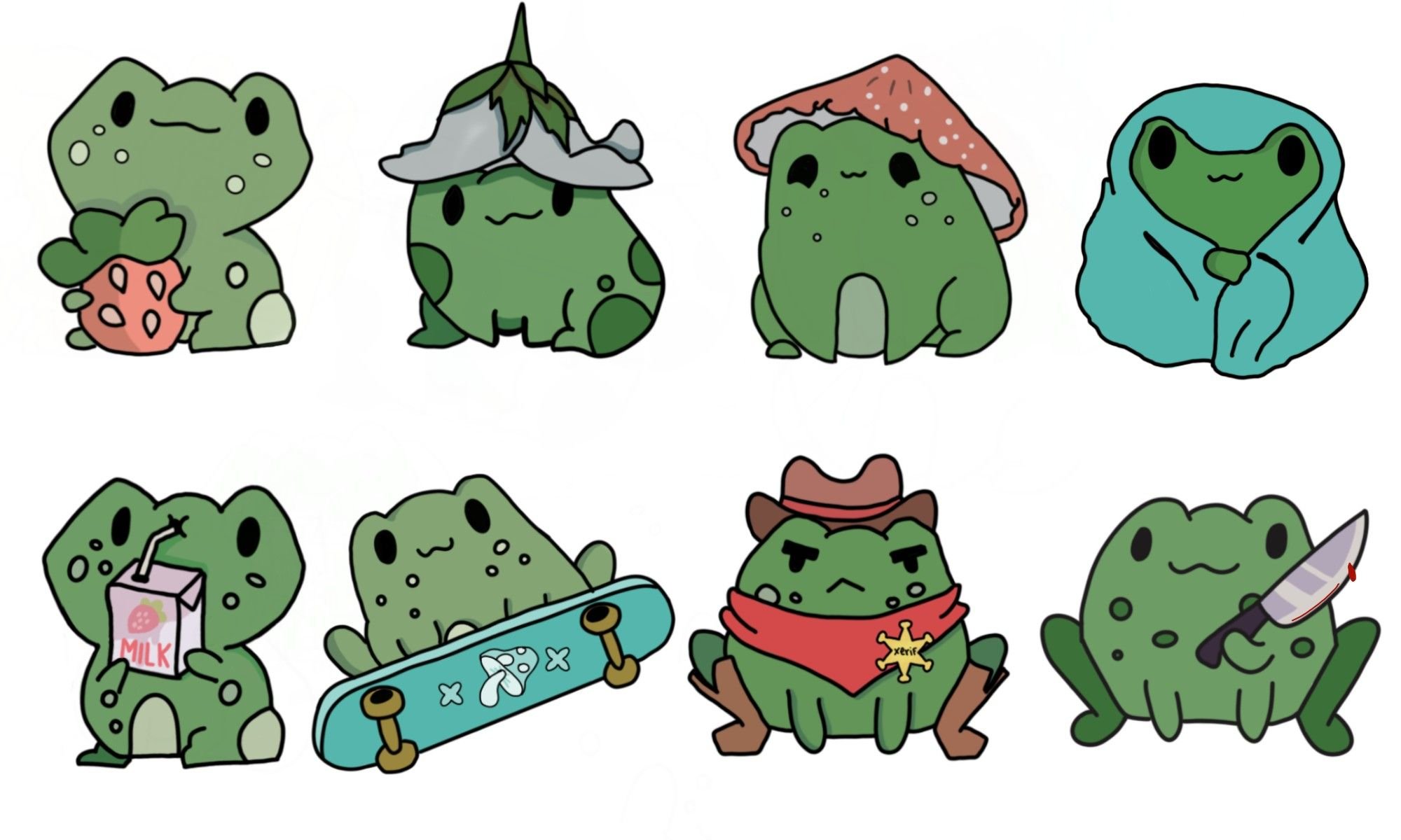 Cute Frog DrawingWallpapers