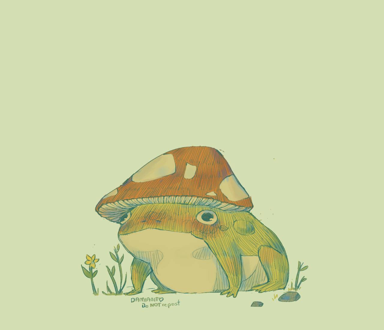 Cute Frog DrawingWallpapers