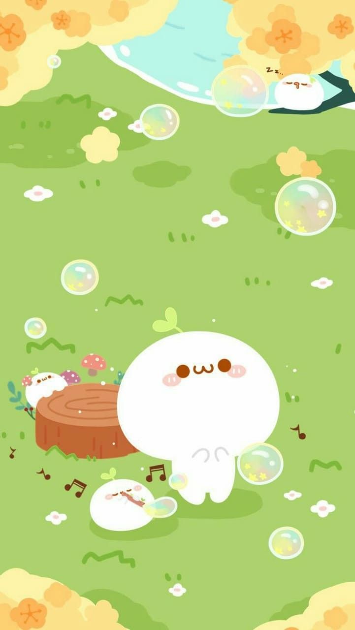 Cute Green Kawaii Wallpapers