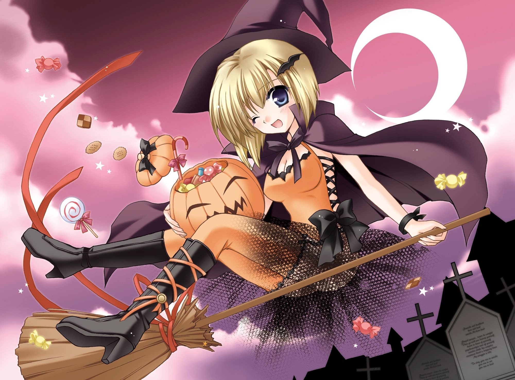 Cute Halloween Anime GirlWallpapers