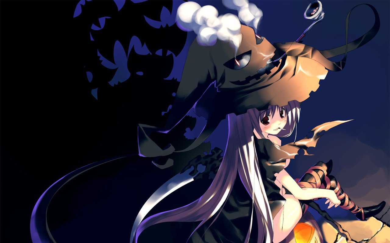 Cute Halloween Anime GirlWallpapers