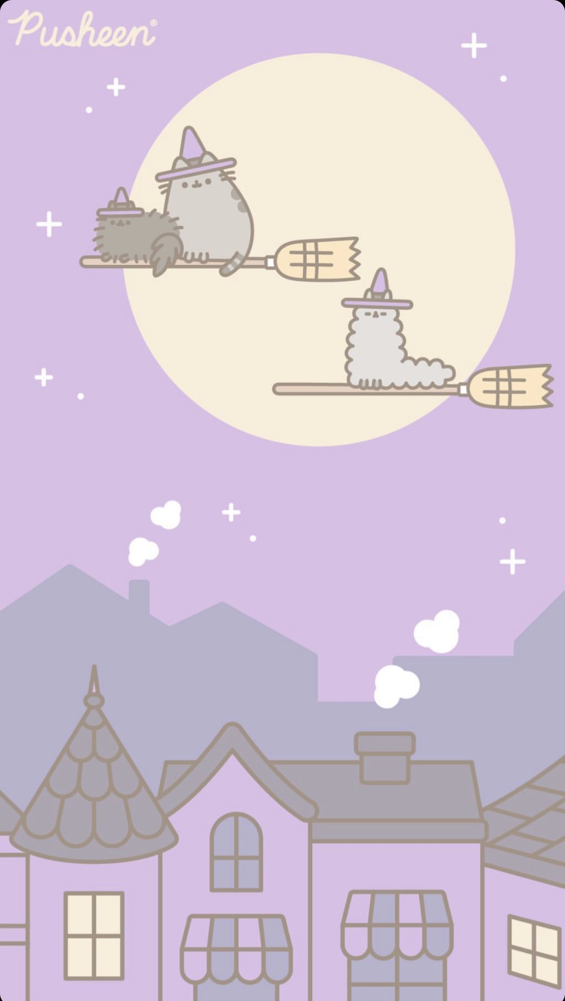 Cute Halloween Pusheen Wallpapers