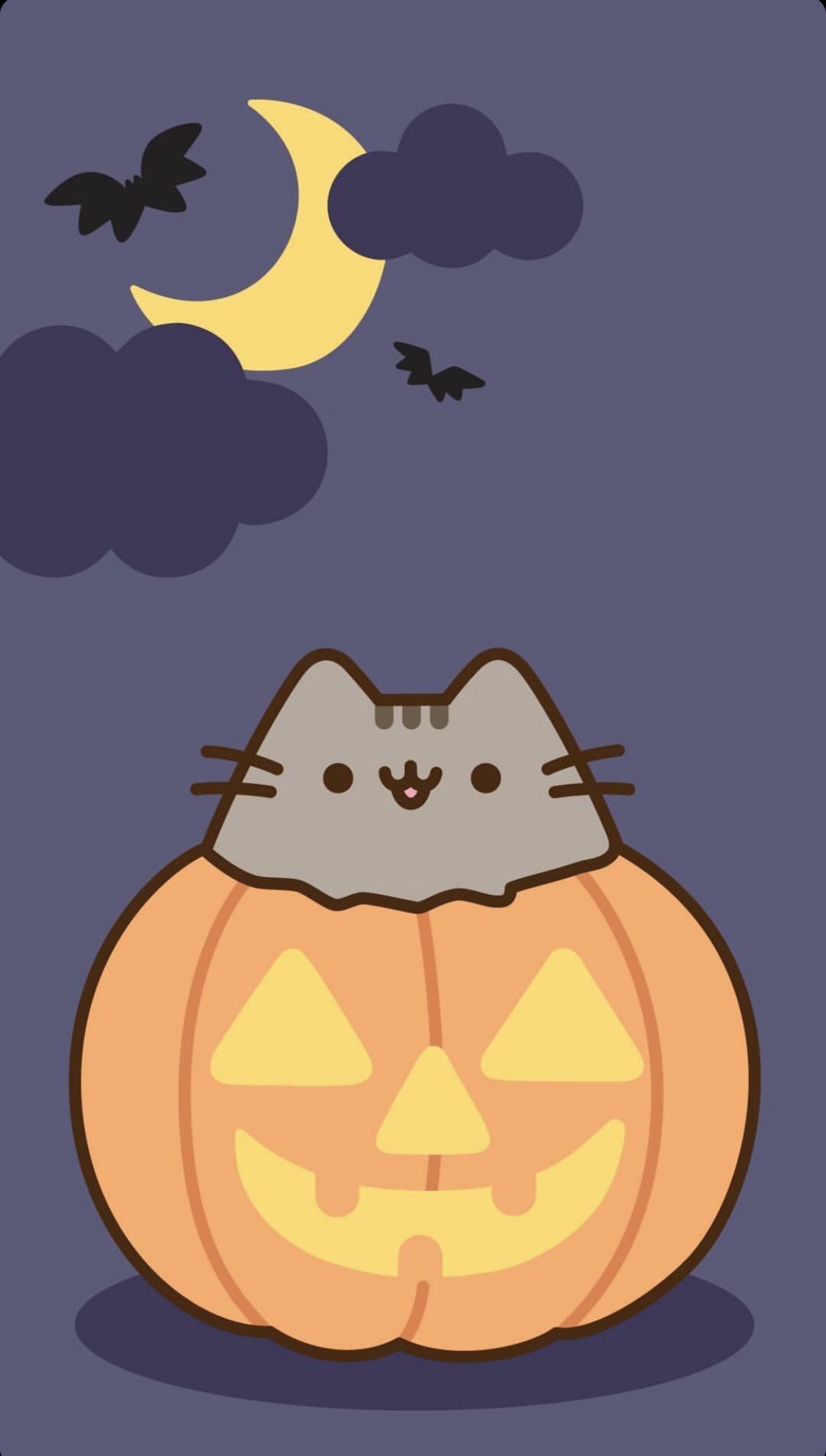 Cute Halloween Pusheen Wallpapers