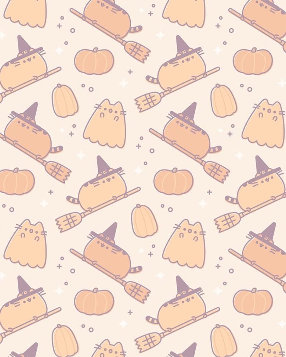 Cute Halloween Pusheen Wallpapers