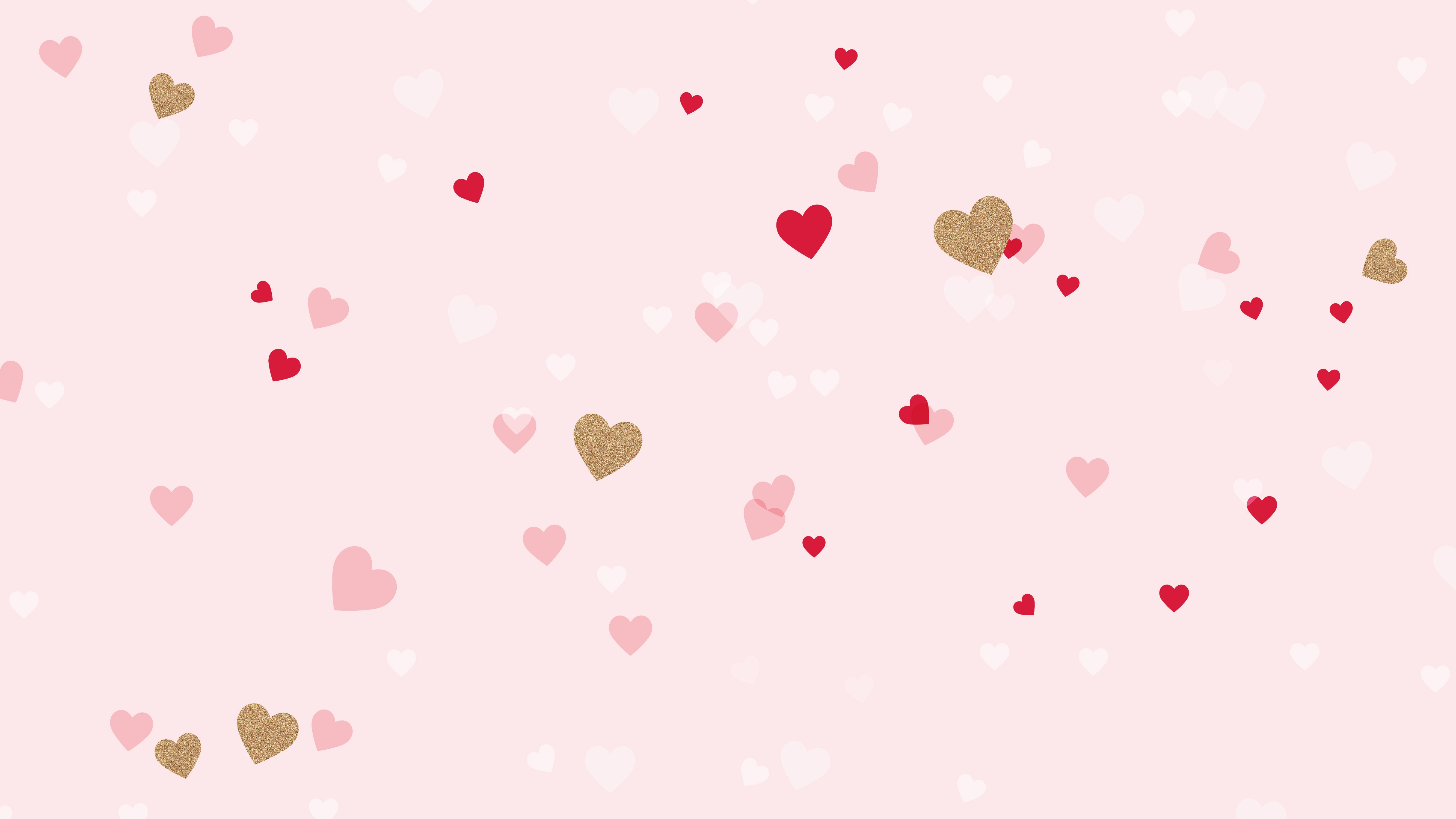 Cute Hearts Desktop Wallpapers