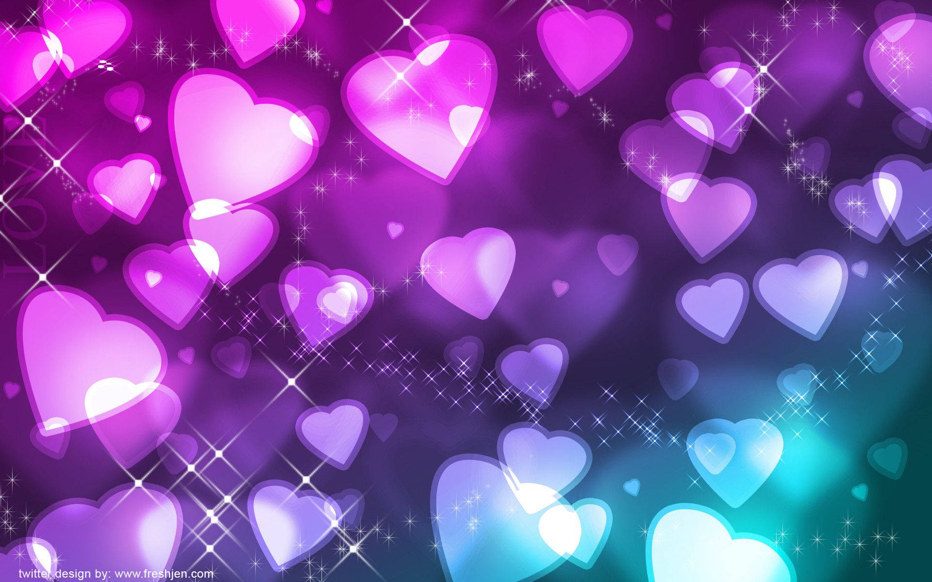 Cute Hearts Desktop Wallpapers